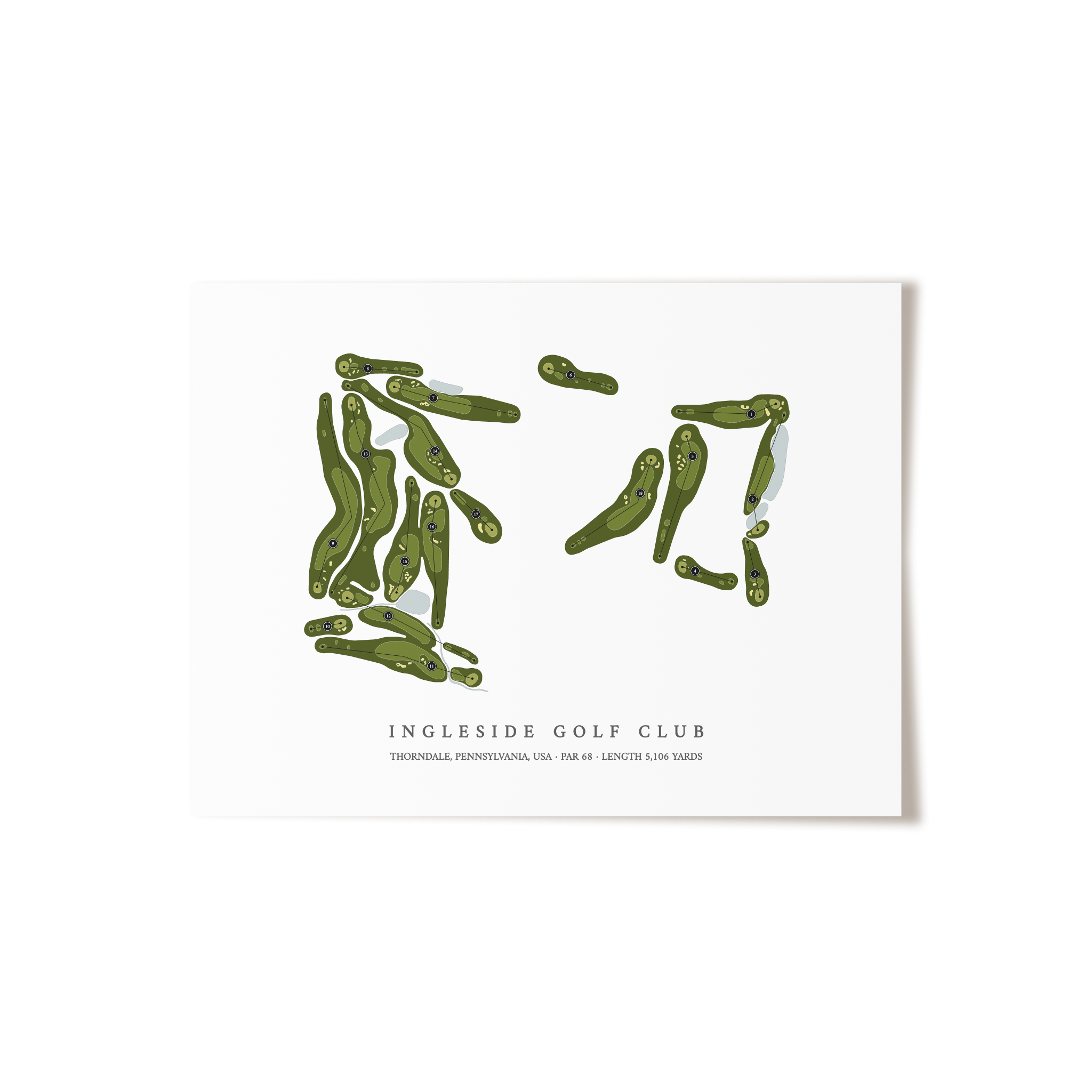 Ingleside Golf Club | Golf Course Print | Unframed
