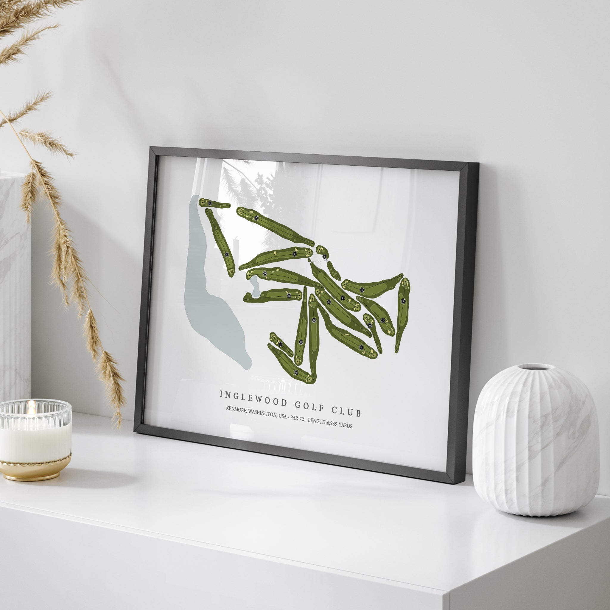 Inglewood Golf Club | Golf Course Map | On Table