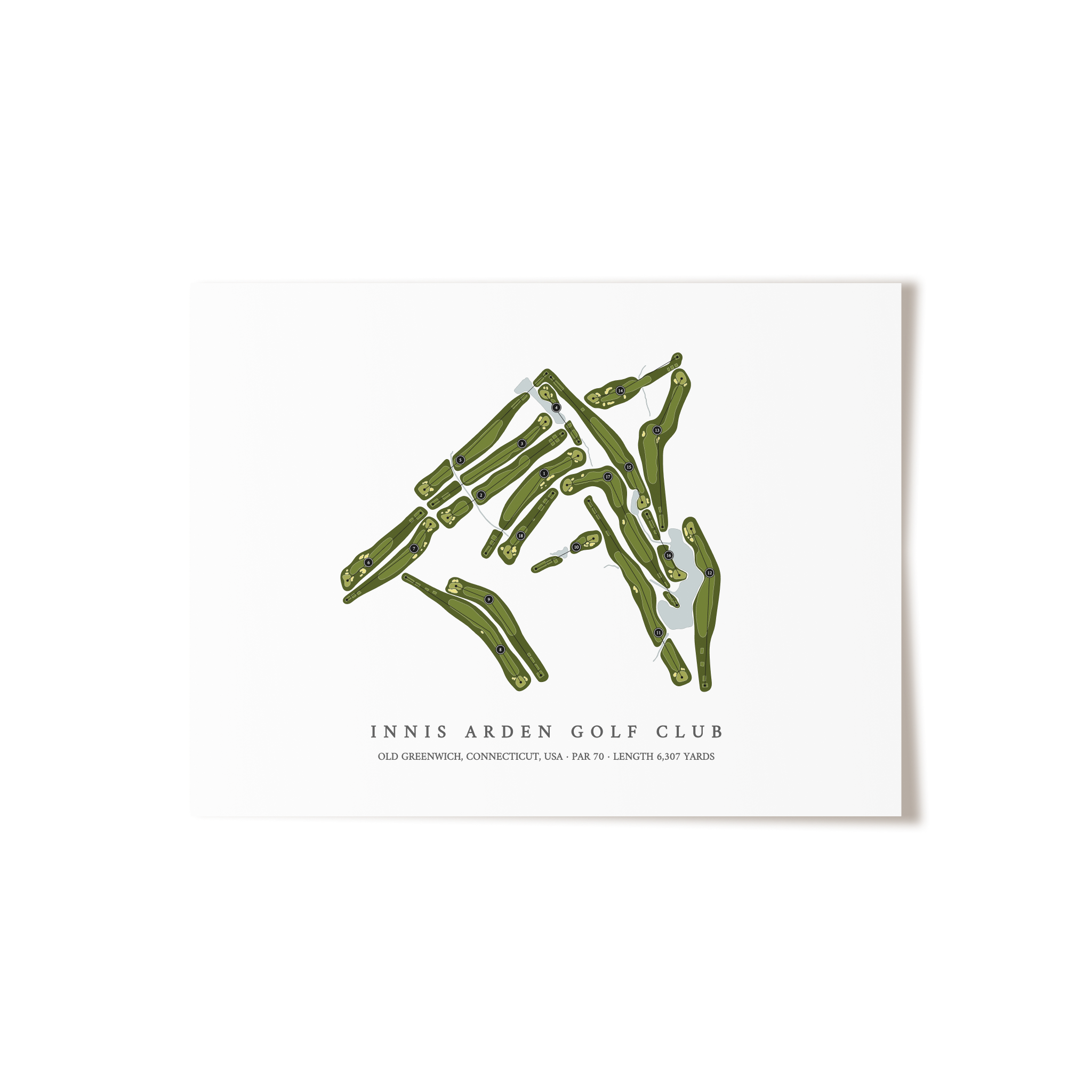 Innis Arden Golf Club | Golf Course Map | Unframed