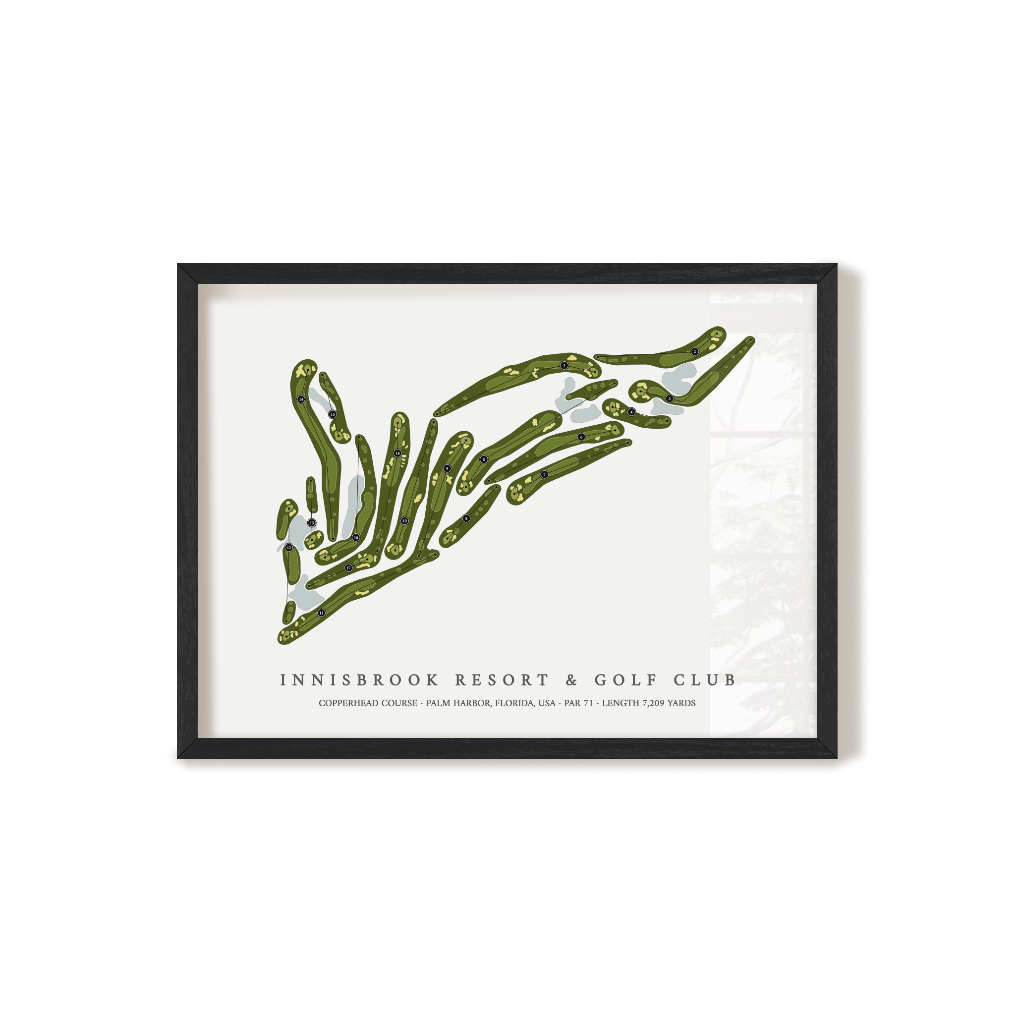 Innisbrook Resort & Golf Club - Copperhead Course | Golf Course Map | Black+Frame
