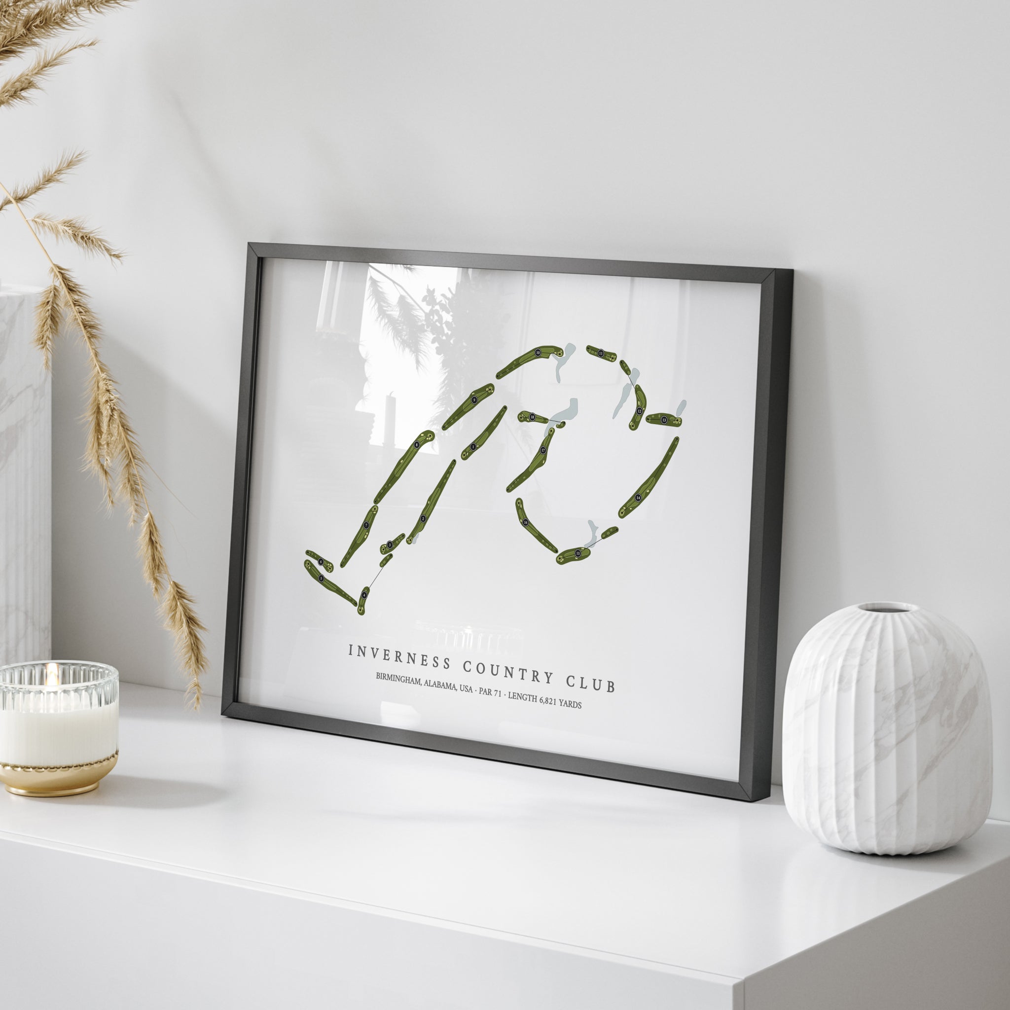Inverness Country Club | Golf Course Map | On Table