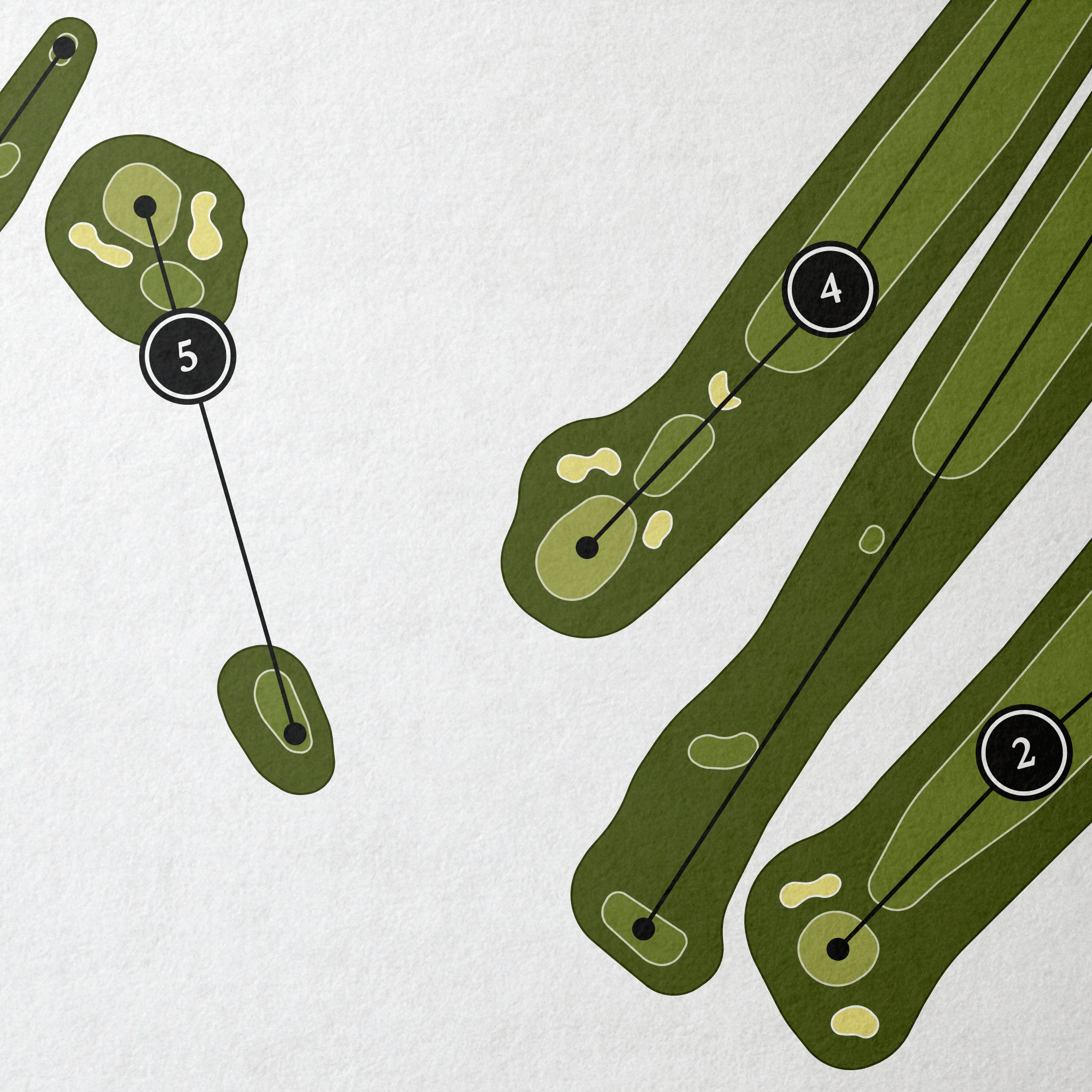 Inverness Country Club | Golf Course Print | Close+Up