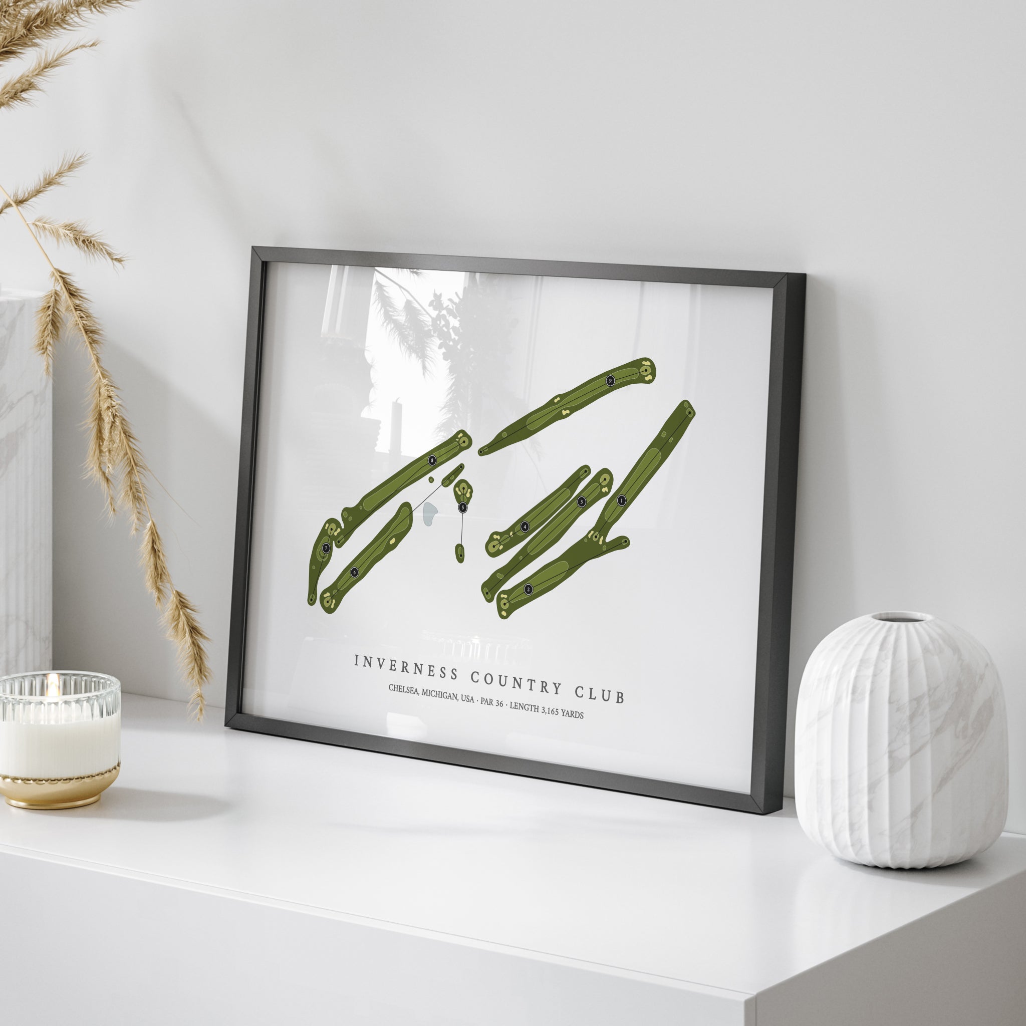 Inverness Country Club | Golf Course Print | On+Table