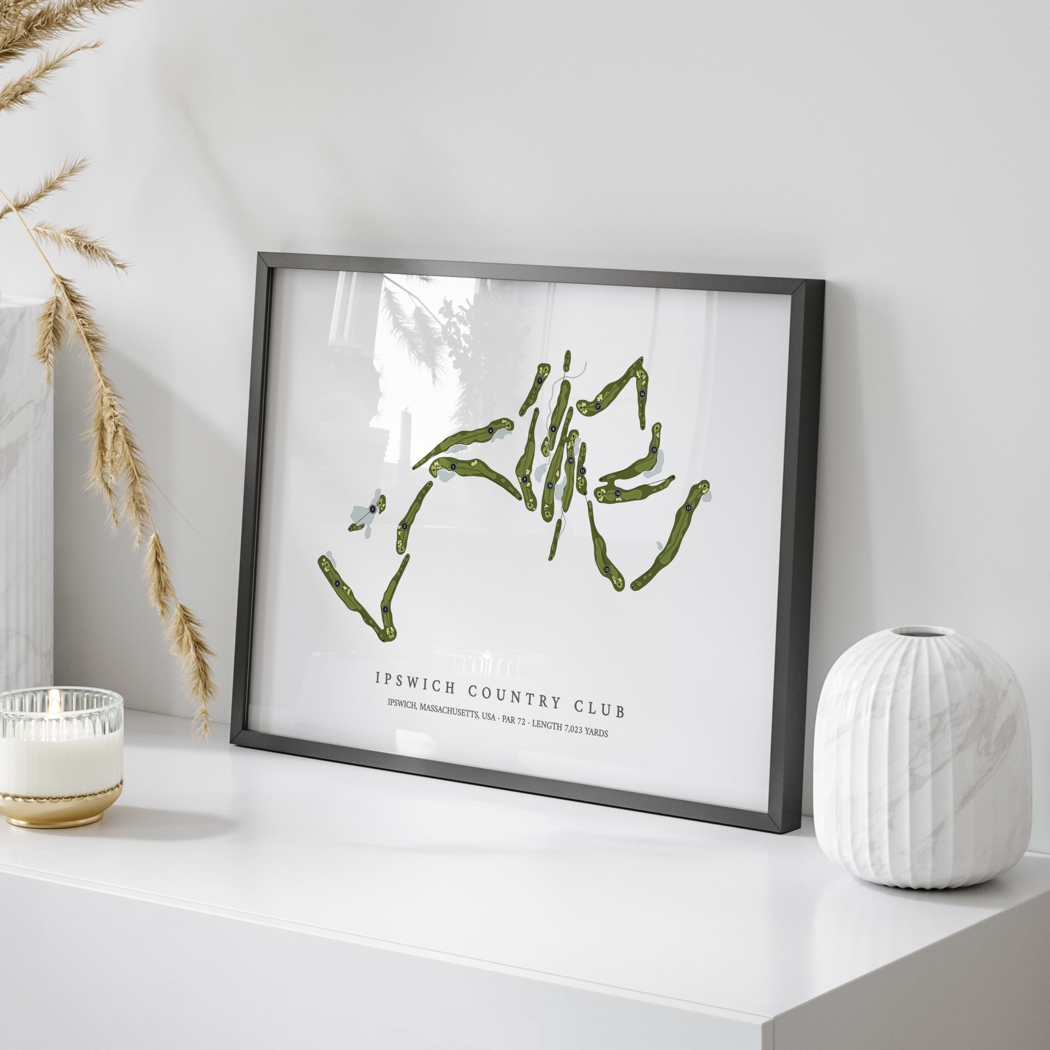 Ipswich Country Club | Golf Course Map | On Table