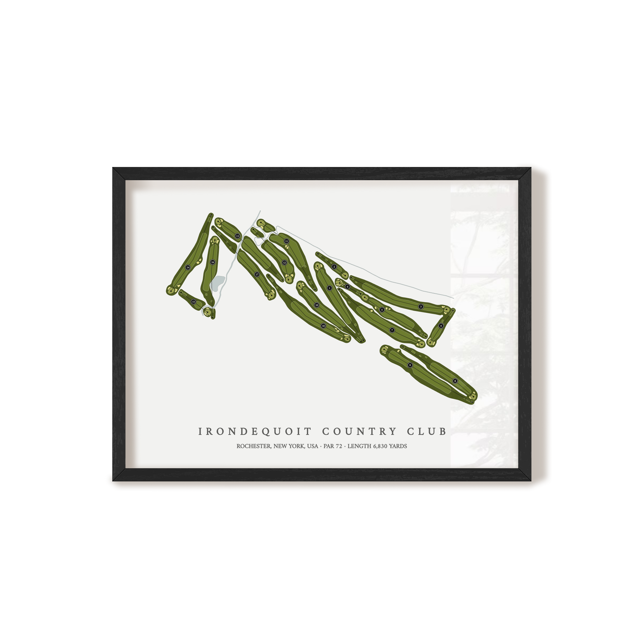 Irondequoit Country Club | Golf Course Print | Black Frame