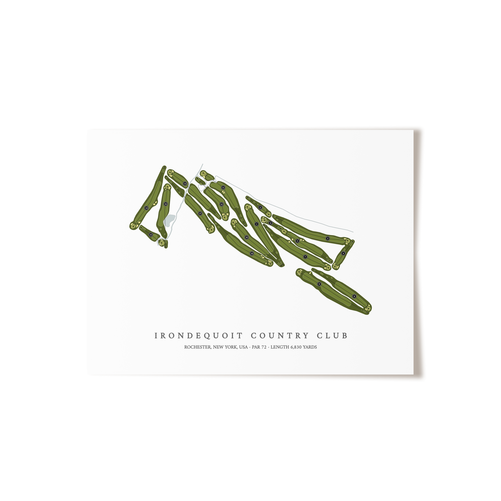 Irondequoit Country Club | Golf Course Print | Unframed