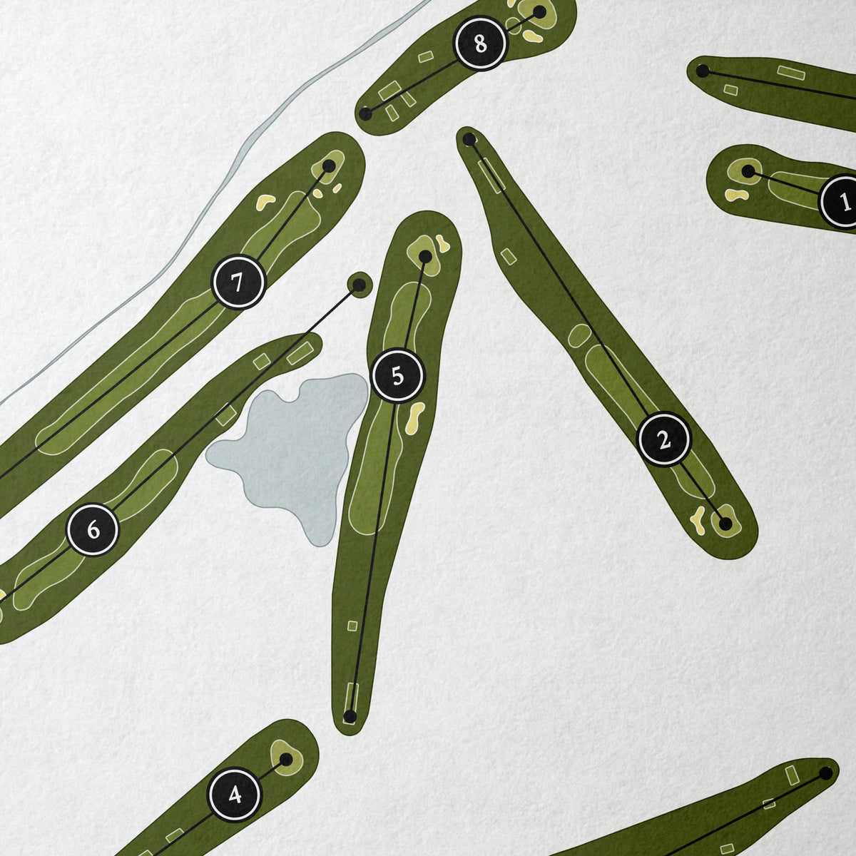 Ironwood Golf Course | Golf Course Print | Close Up