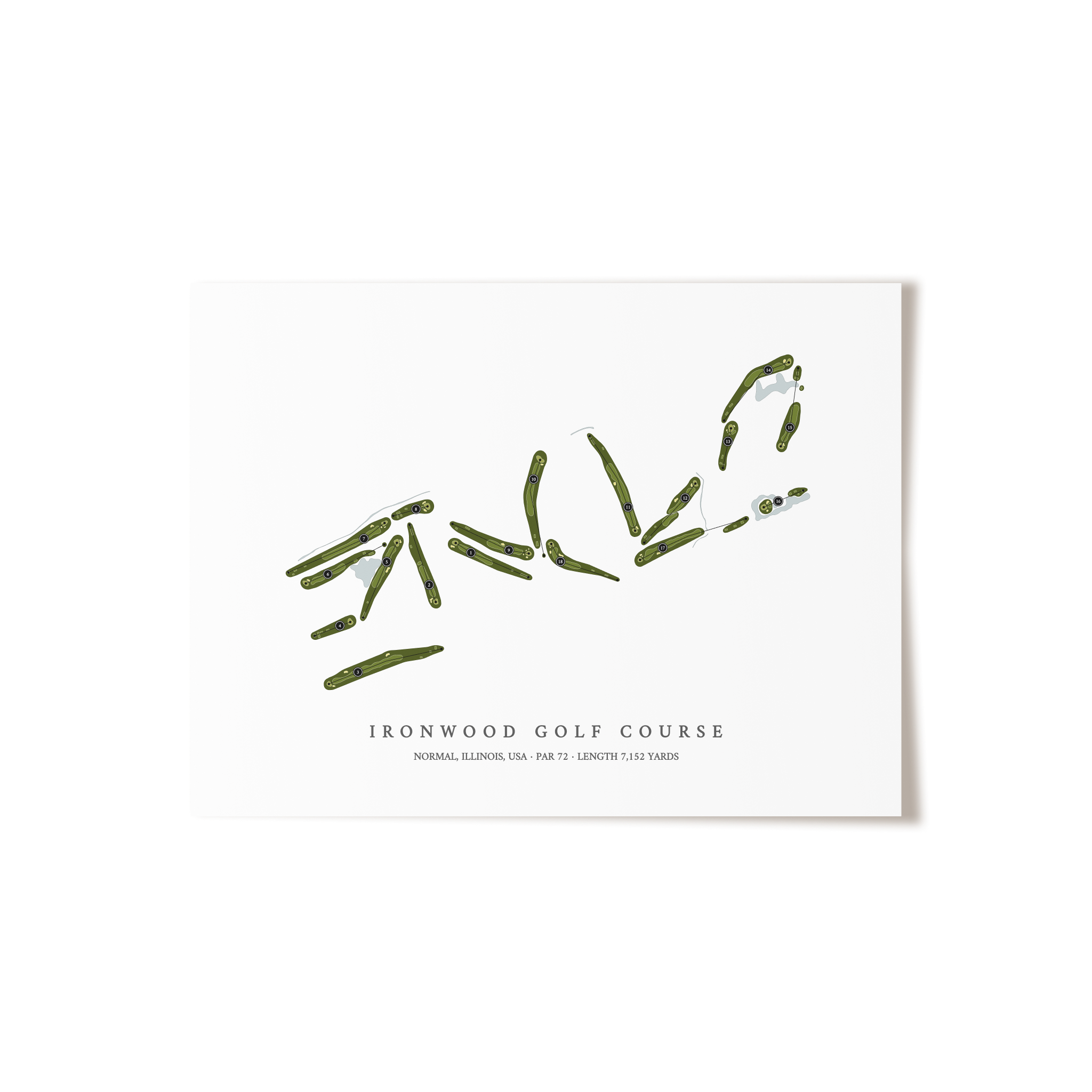 Ironwood Golf Course | Golf Course Print | Unframed