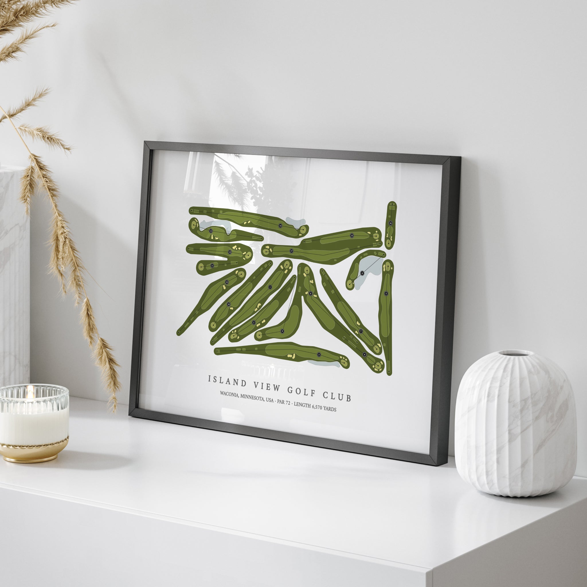 Island View Golf Club | Golf Course Map | On Table