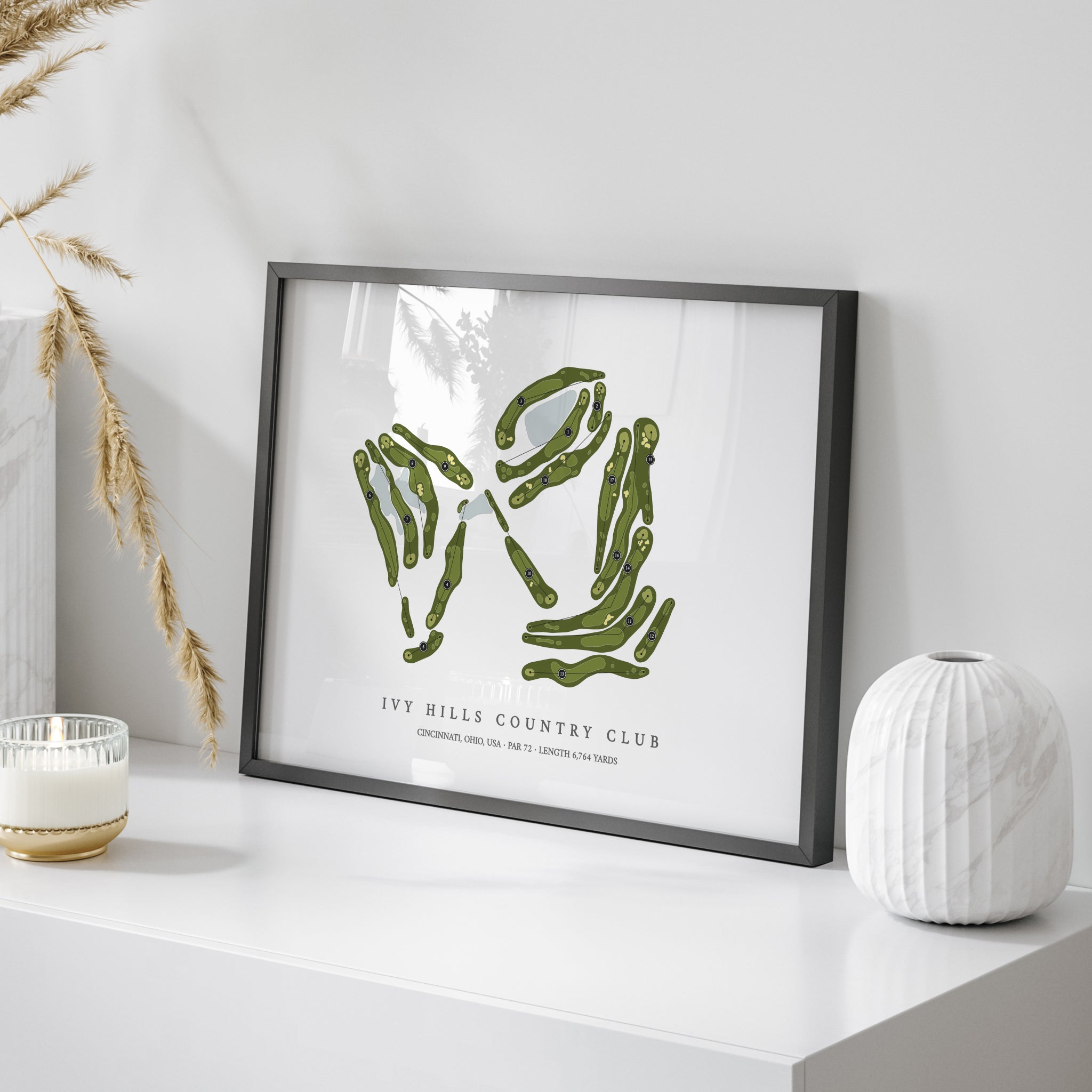 Ivy Hills Country Club | Golf Course Map | On Table