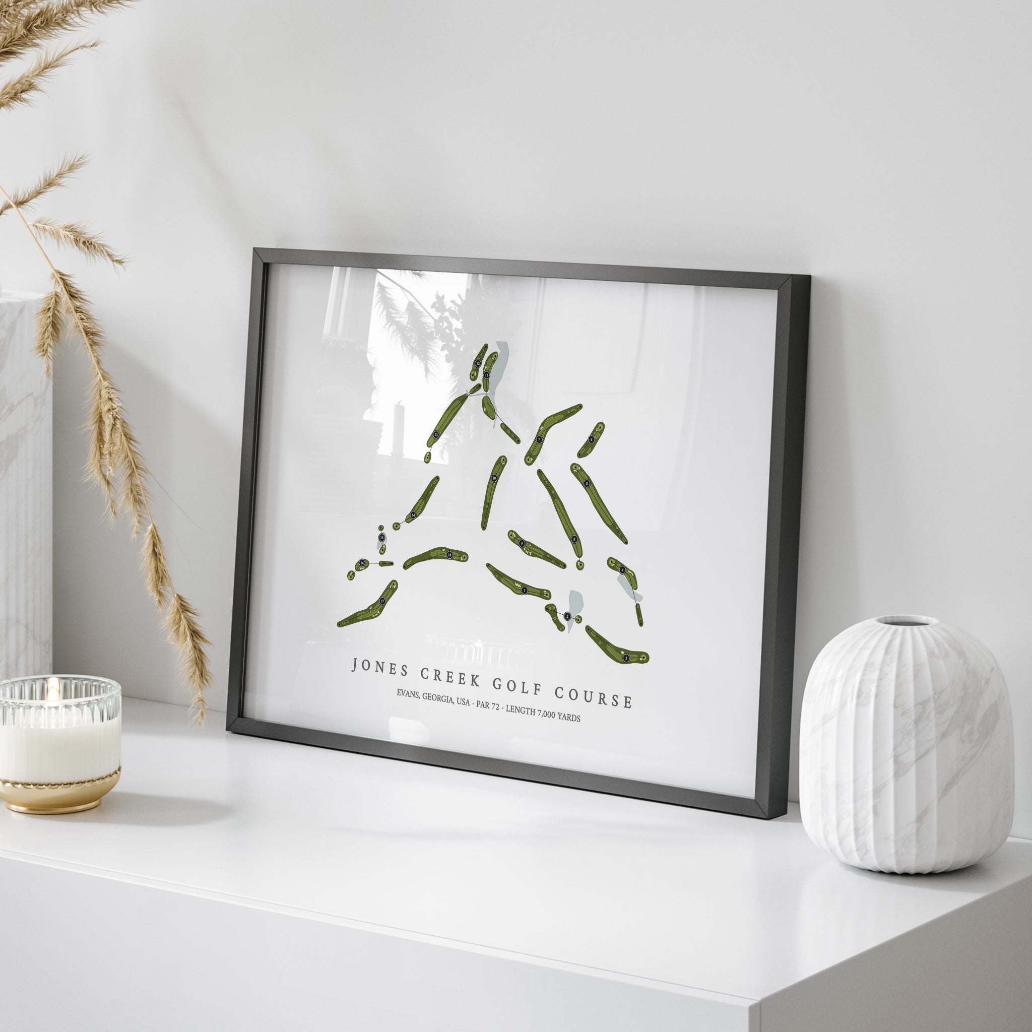 Jones Creek Golf Course | Golf Course Map | On Table
