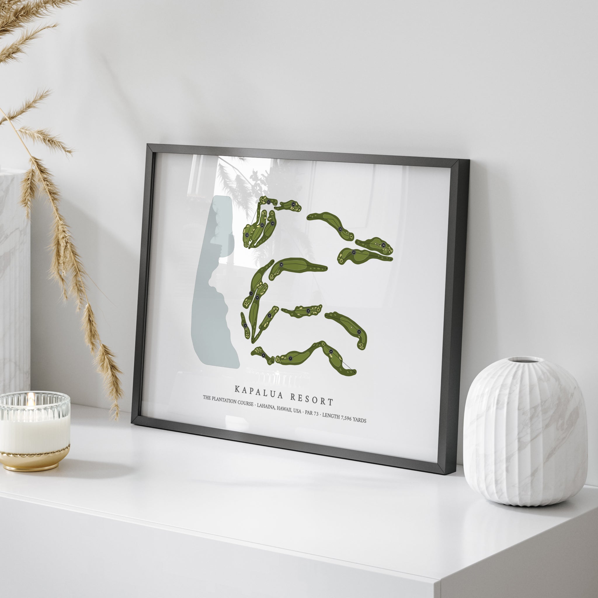 Kapalua Resort - The Plantation Course | Golf Course Print | On+Table