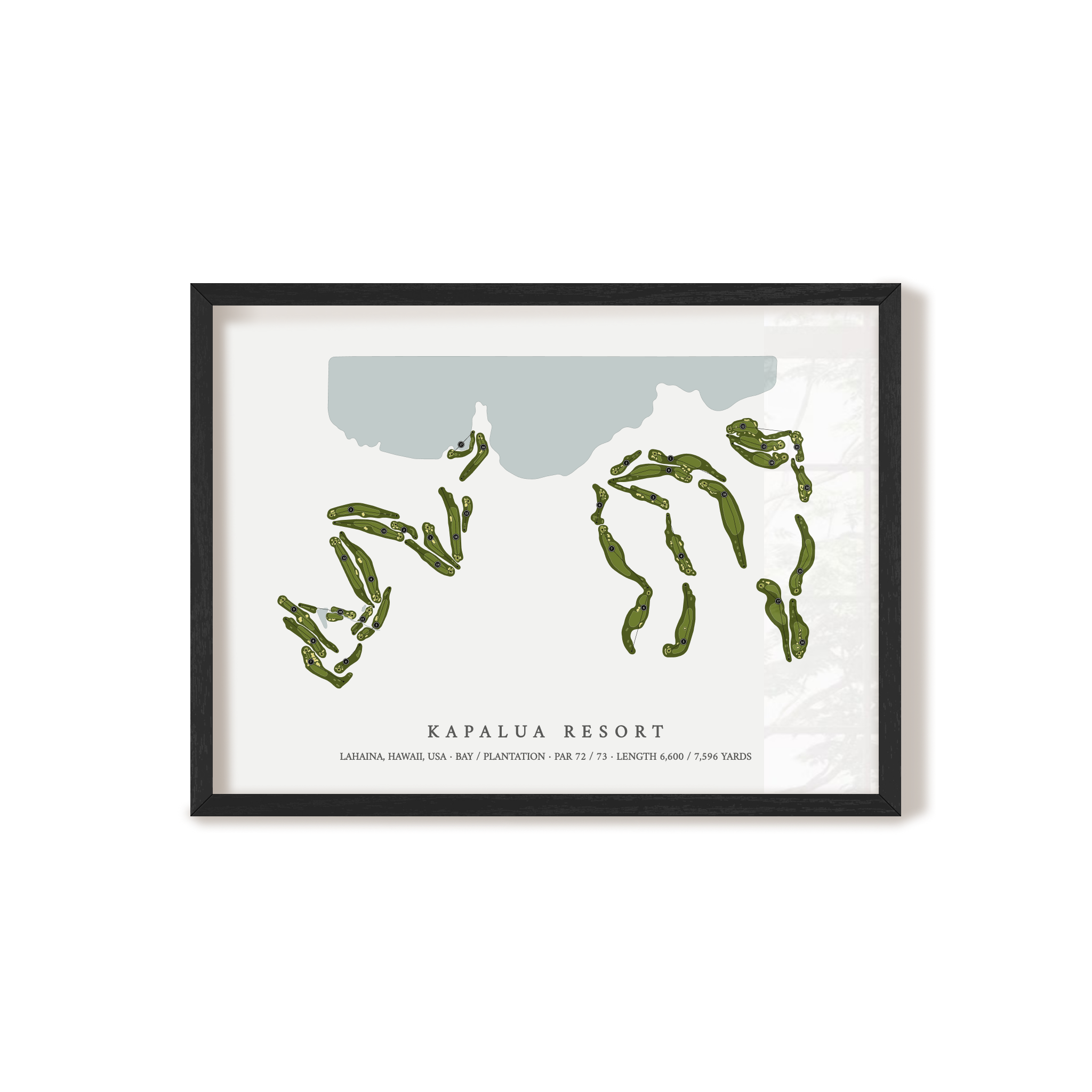 Kapalua Resort | Golf Course Print | Black+Frame