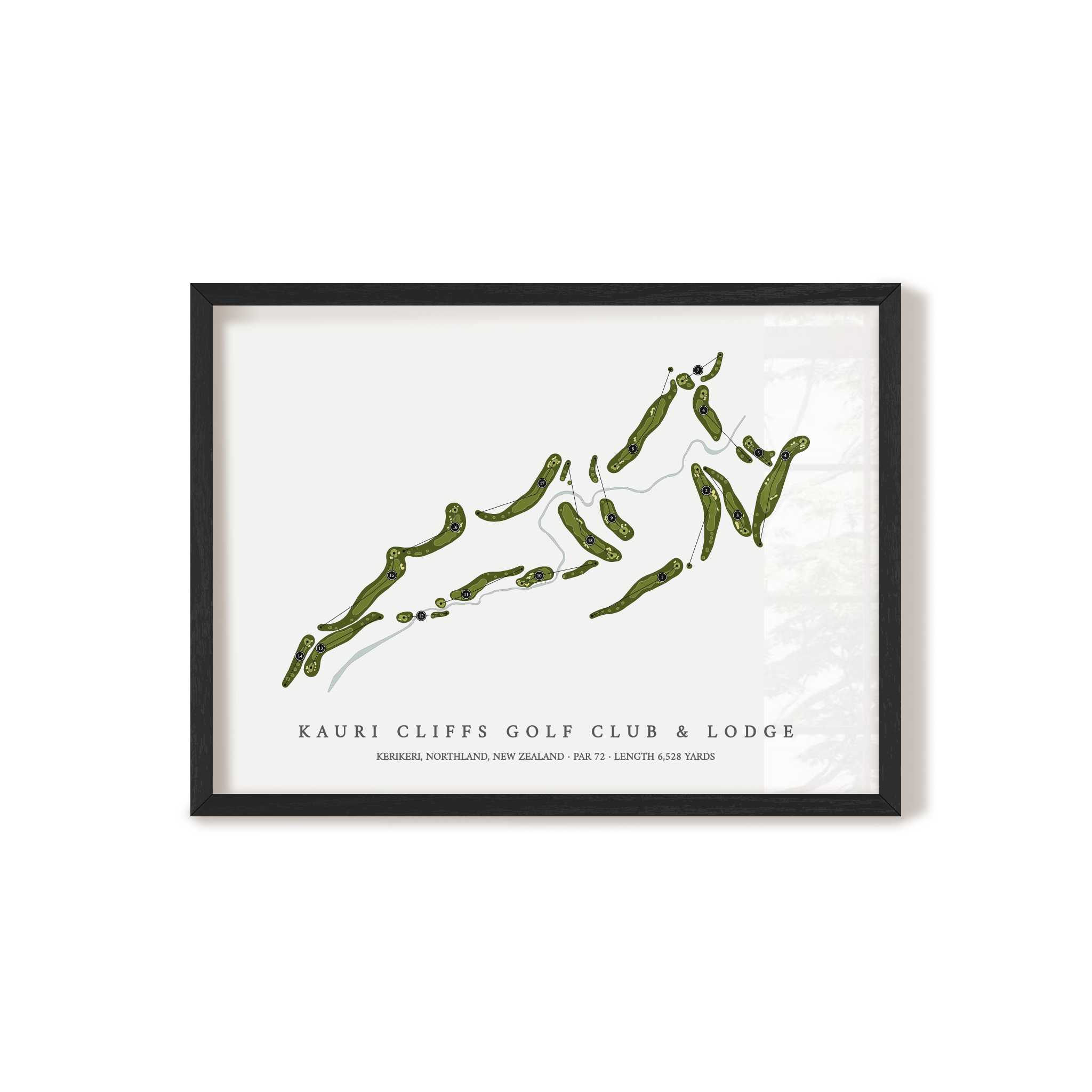 Kauri Cliffs Golf Club & Lodge | Golf Course Map | Black+Frame