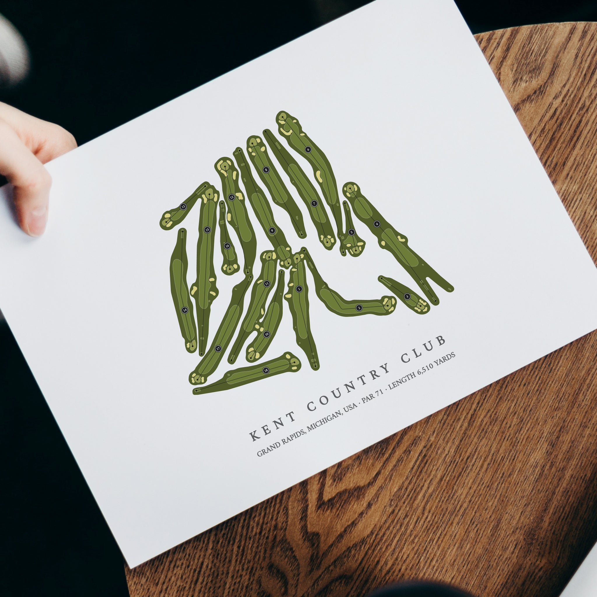 Kent Country Club | Golf Course Print | With Laptop