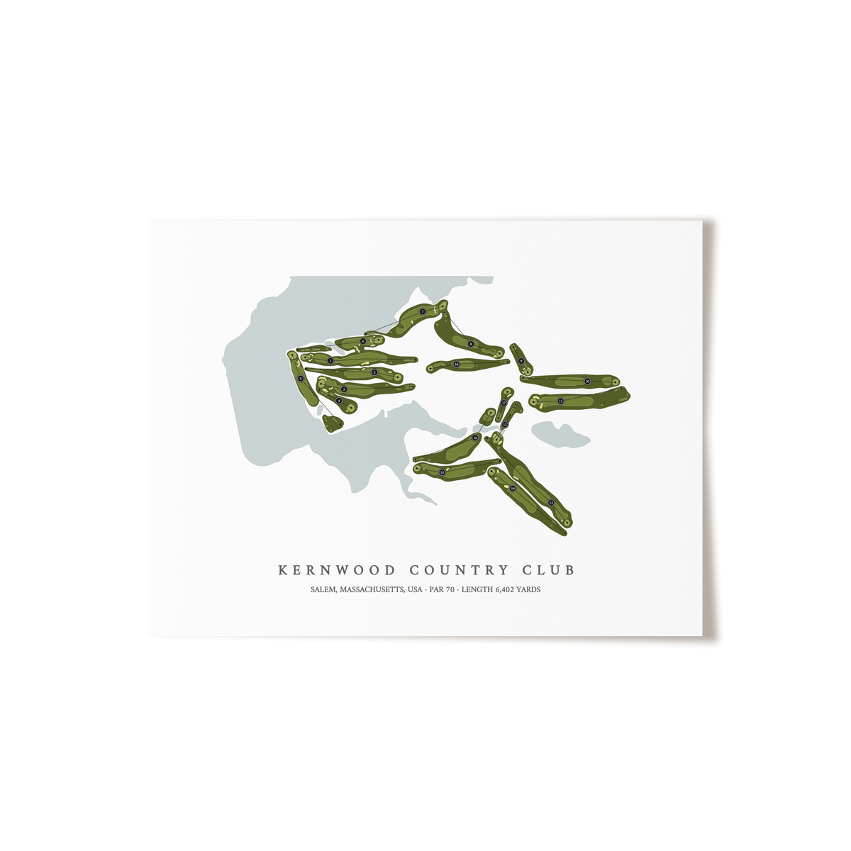 Kernwood Country Club | Golf Course Print | Unframed