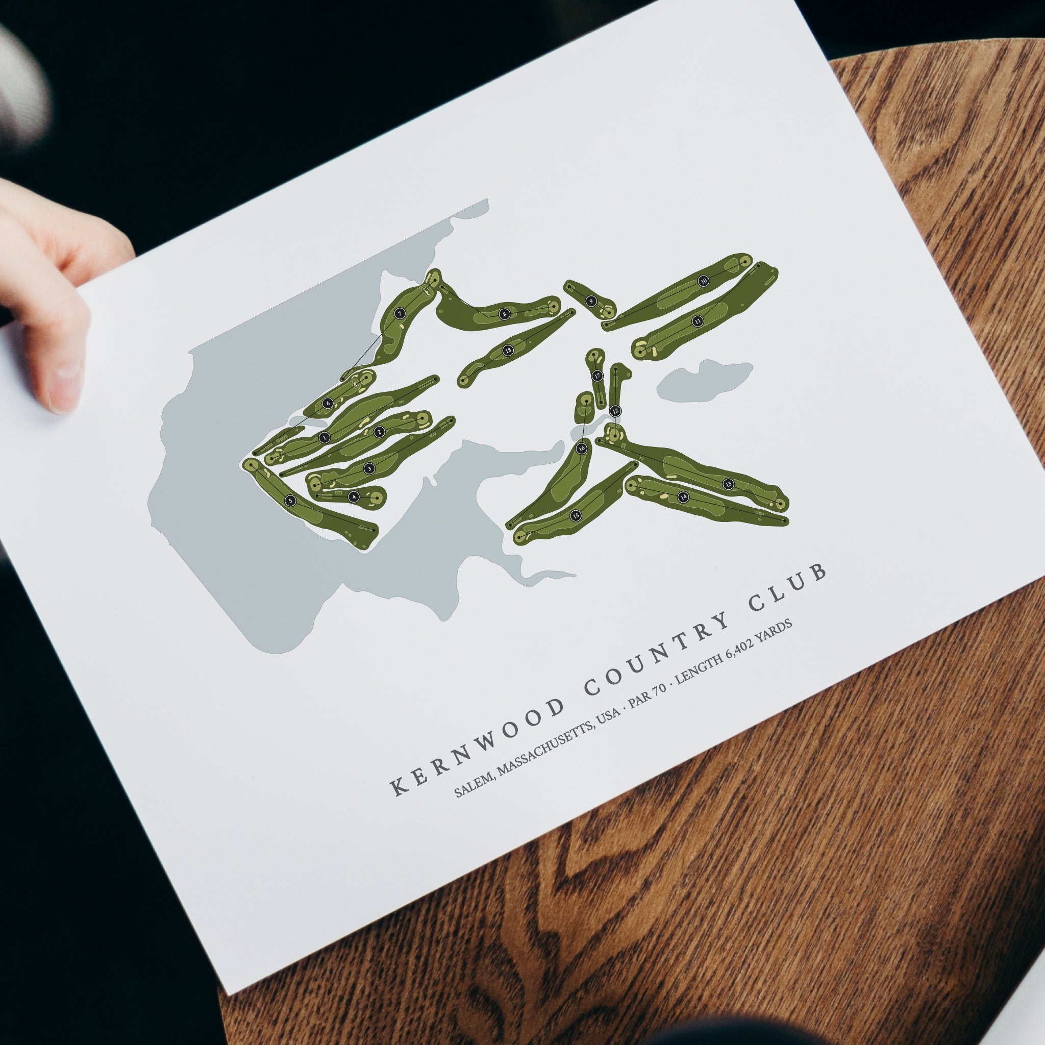 Kernwood Country Club | Golf Course Print | With Laptop