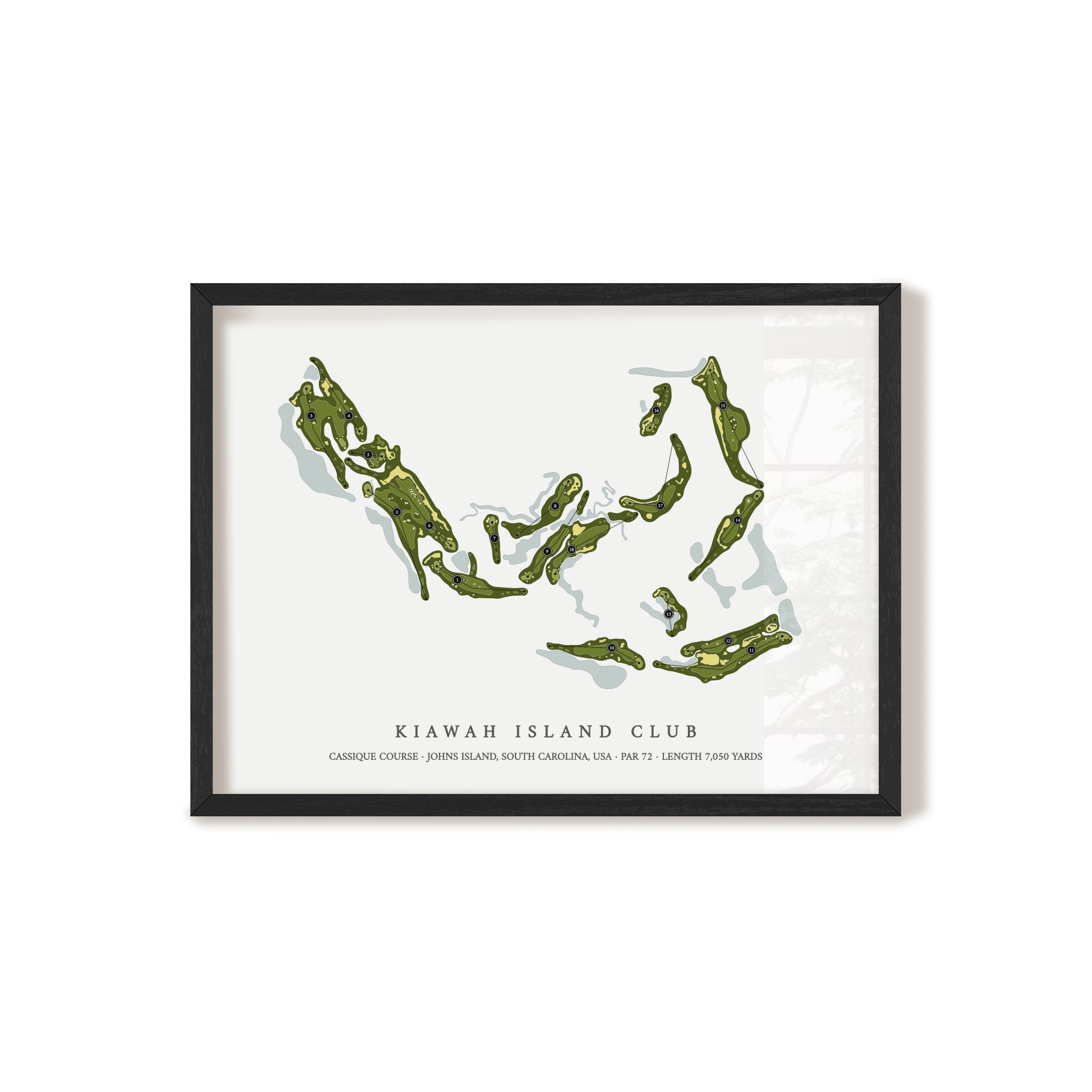 Kiawah Island Club - Cassique Course | Golf Course Print | Black+Frame
