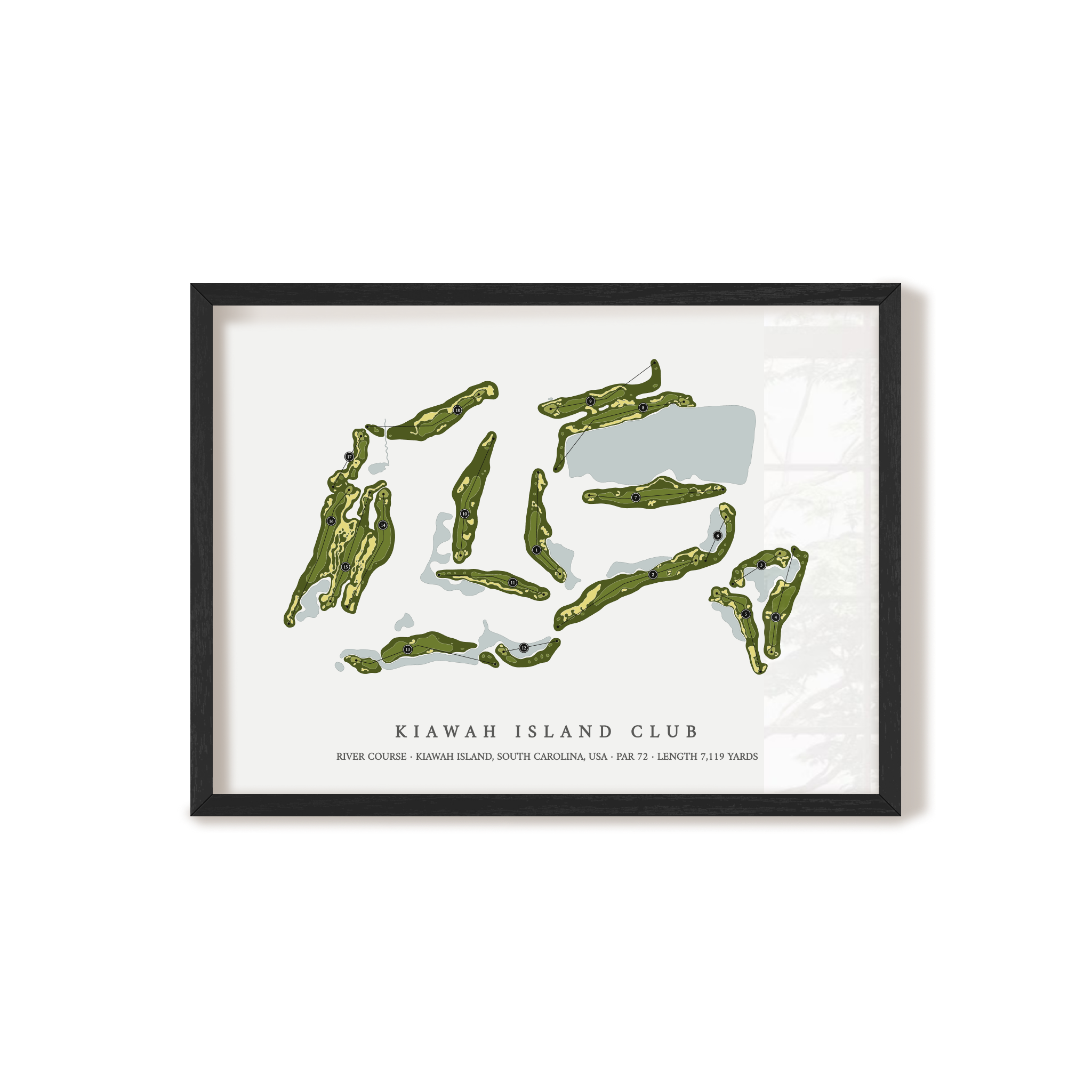 Kiawah Island Club - River Course | Golf Course Print | Black+Frame