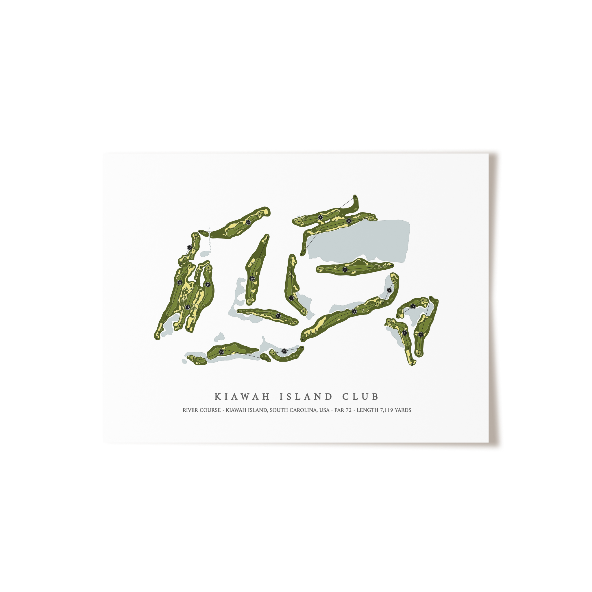 Kiawah Island Club - River Course | Golf Course Print | Unframed