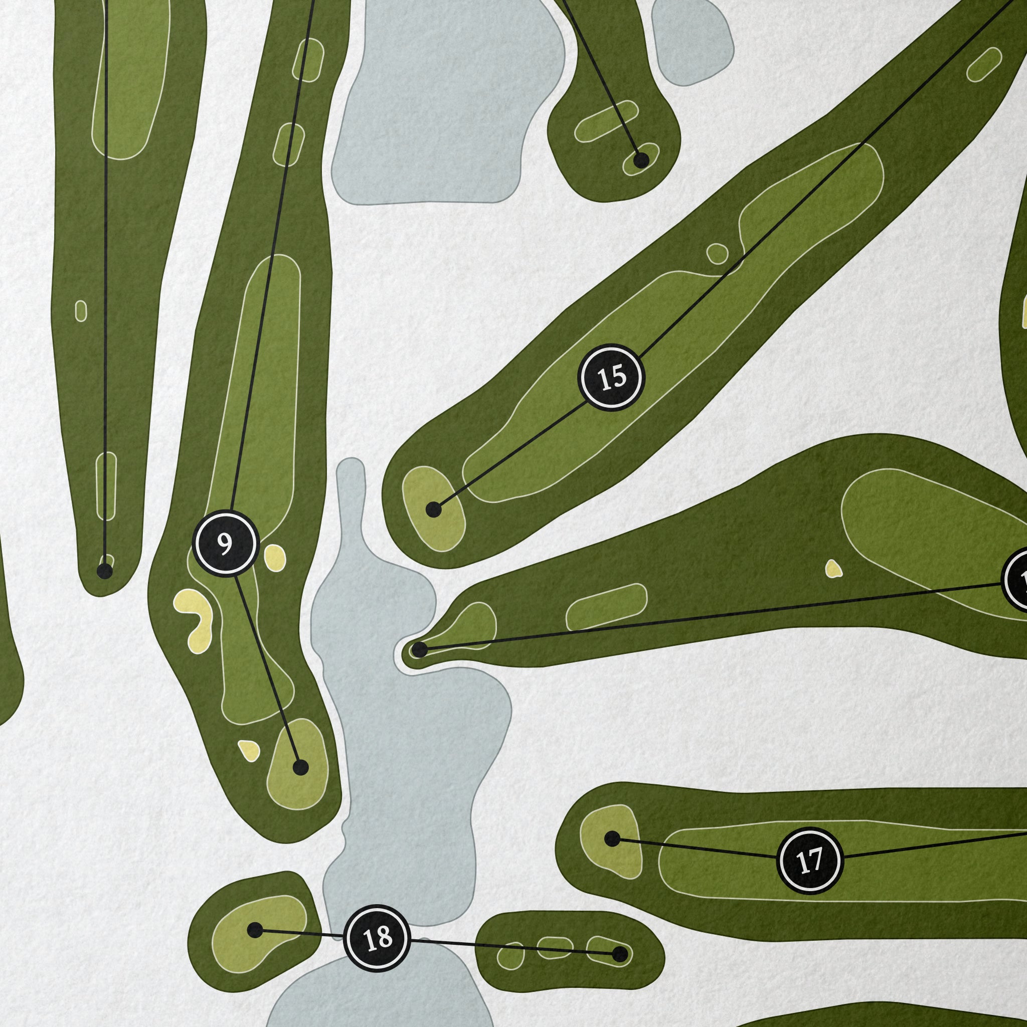 Kimbeland Country Club | Golf Course Map | Close Up