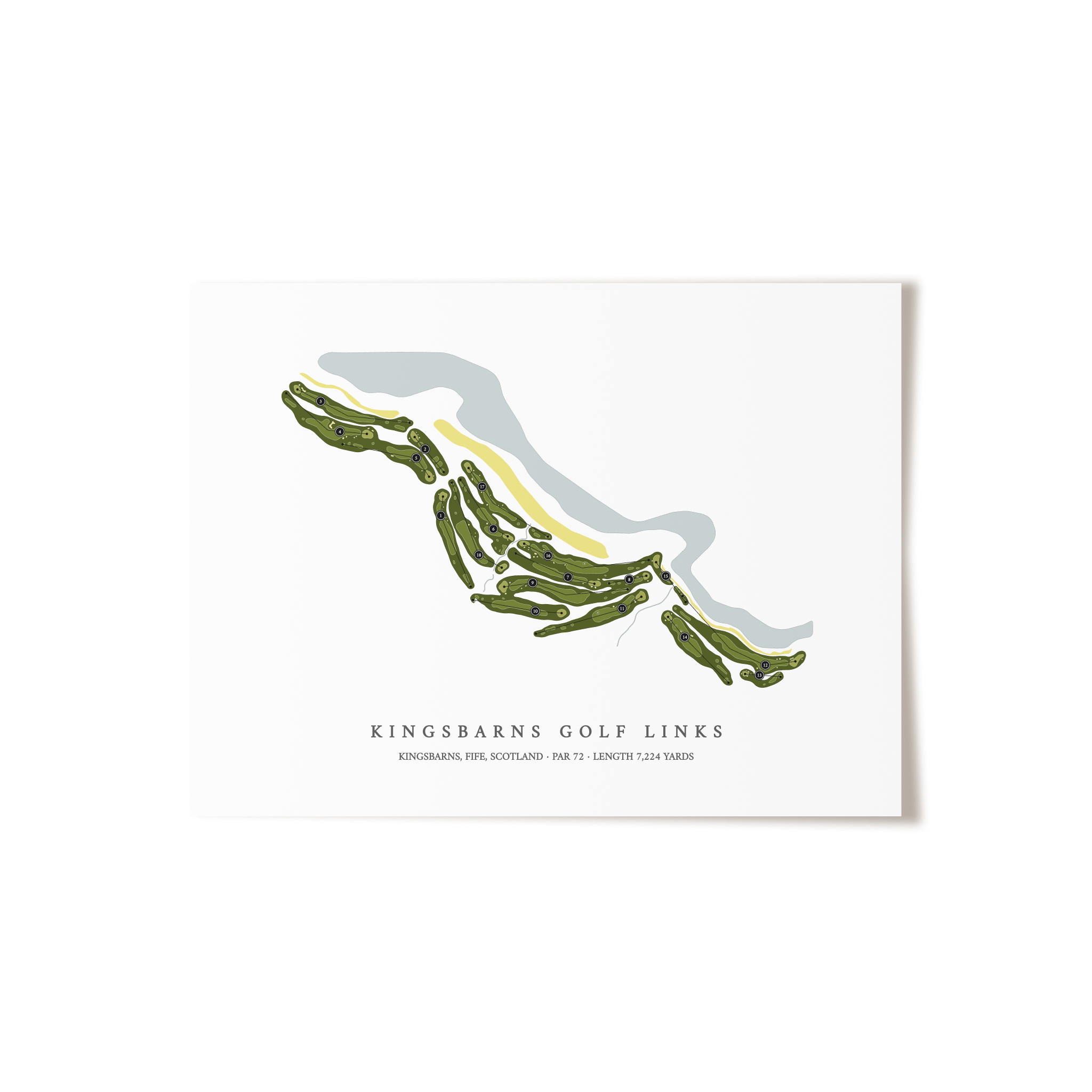 Kingsbarns Golf Links | Golf Course Print | Unframed