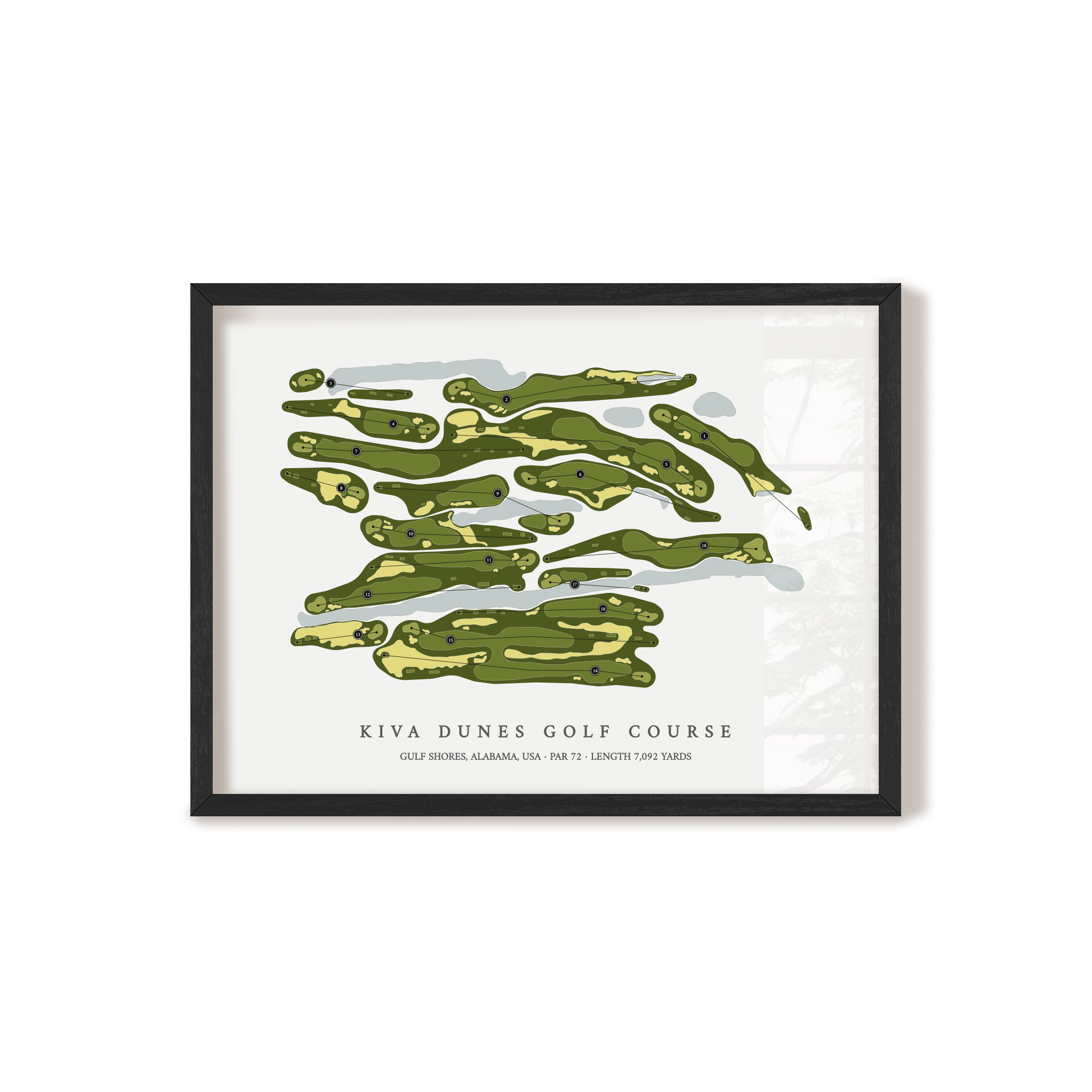 Kiva Dunes Golf Course | Golf Course Print | Black+Frame