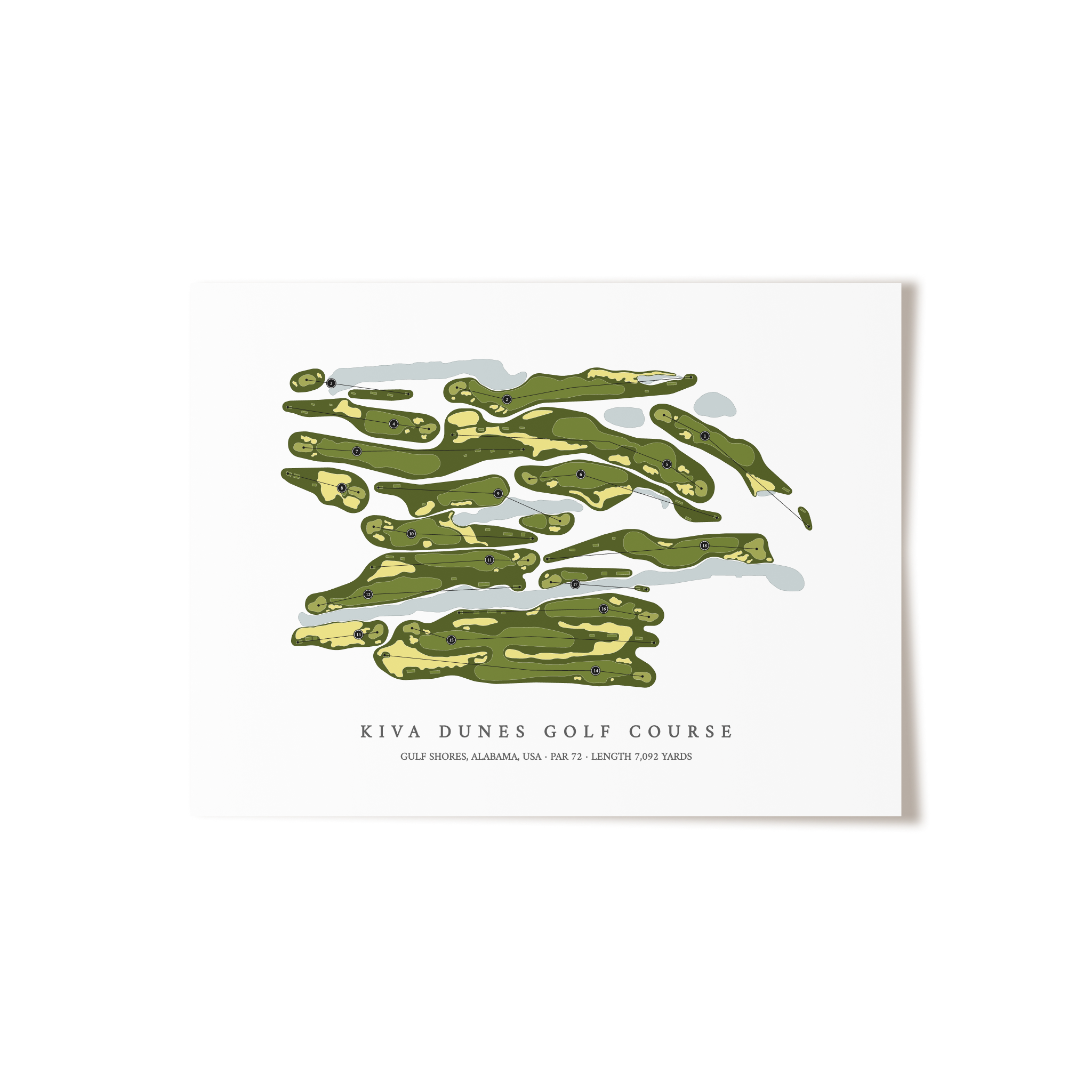 Kiva Dunes Golf Course | Golf Course Print | Unframed