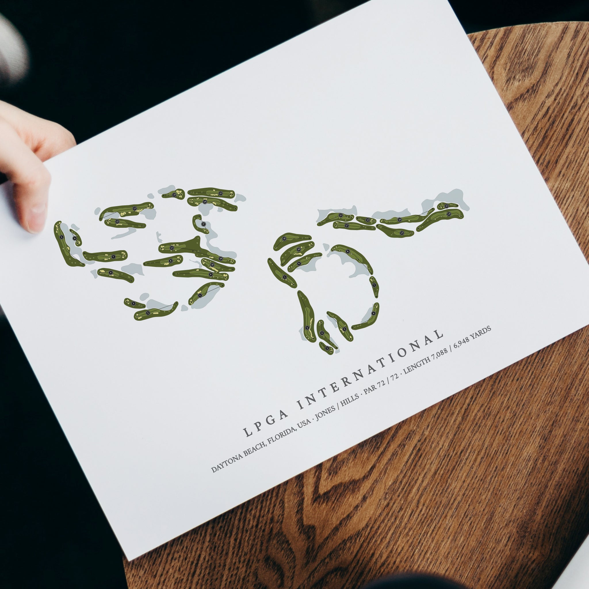 LPGA International | Golf Course Print | With Laptop