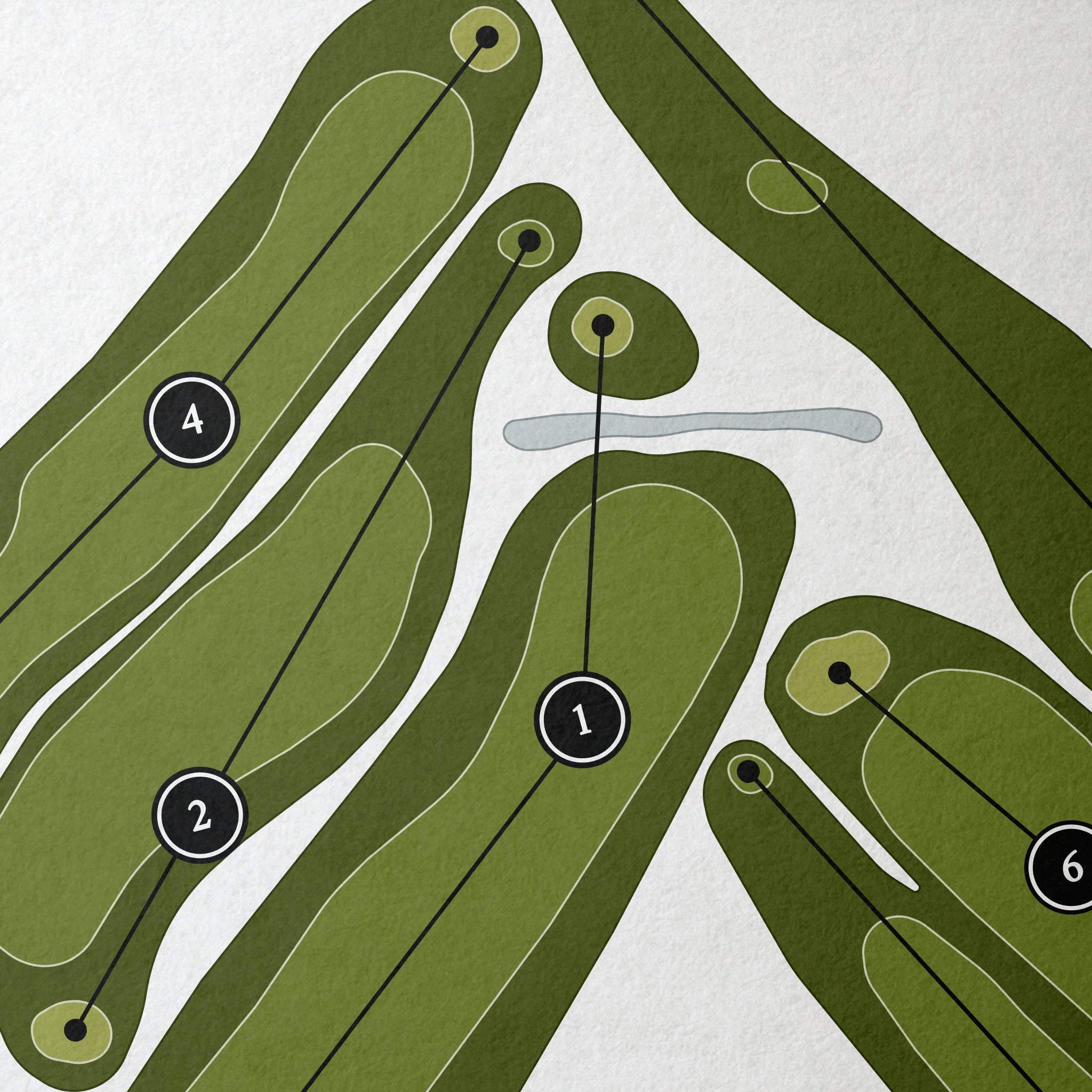 La Crosse Country Club | Golf Course Map | Close Up