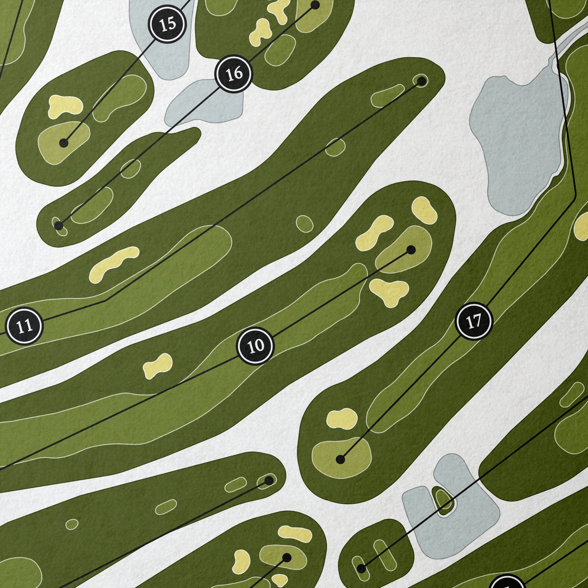 Laconia Country Club | Golf Course Map | Close Up