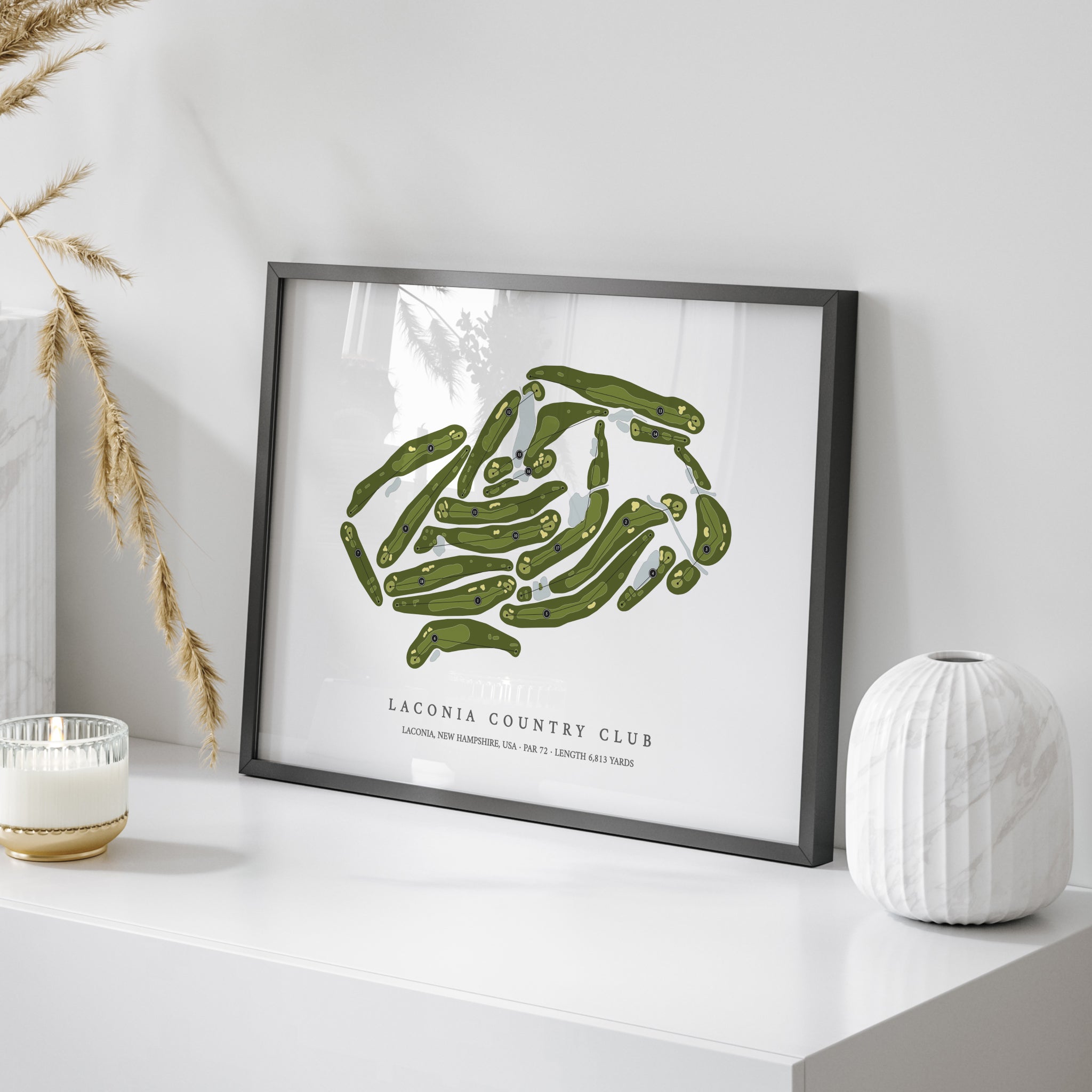 Laconia Country Club | Golf Course Map | On Table