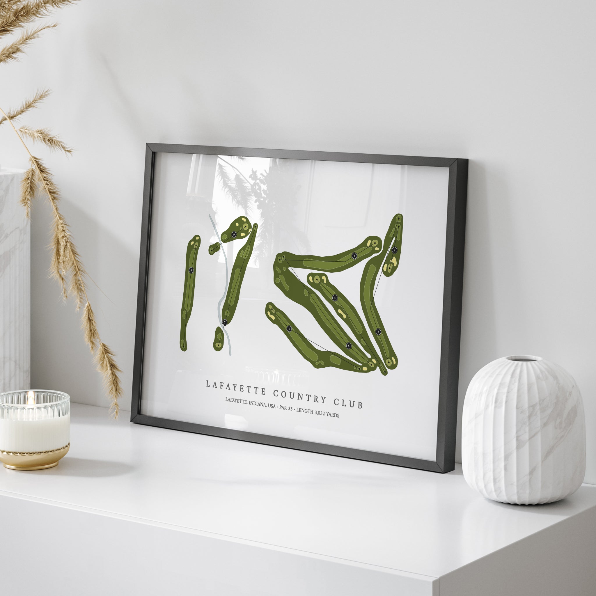 Lafayette Country Club | Golf Course Map | On+Table