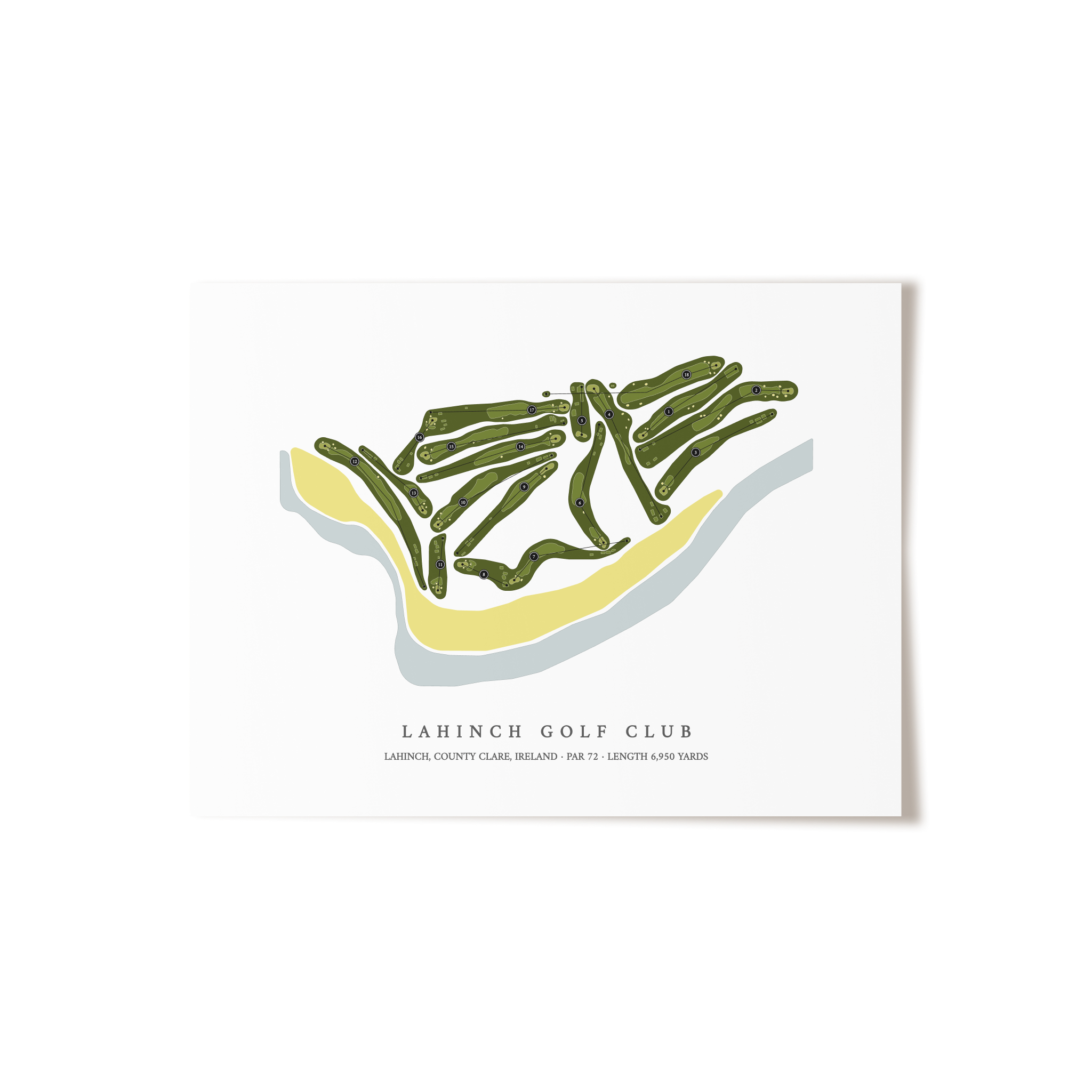 Lahinch Golf Club | Golf Course Map | Unframed