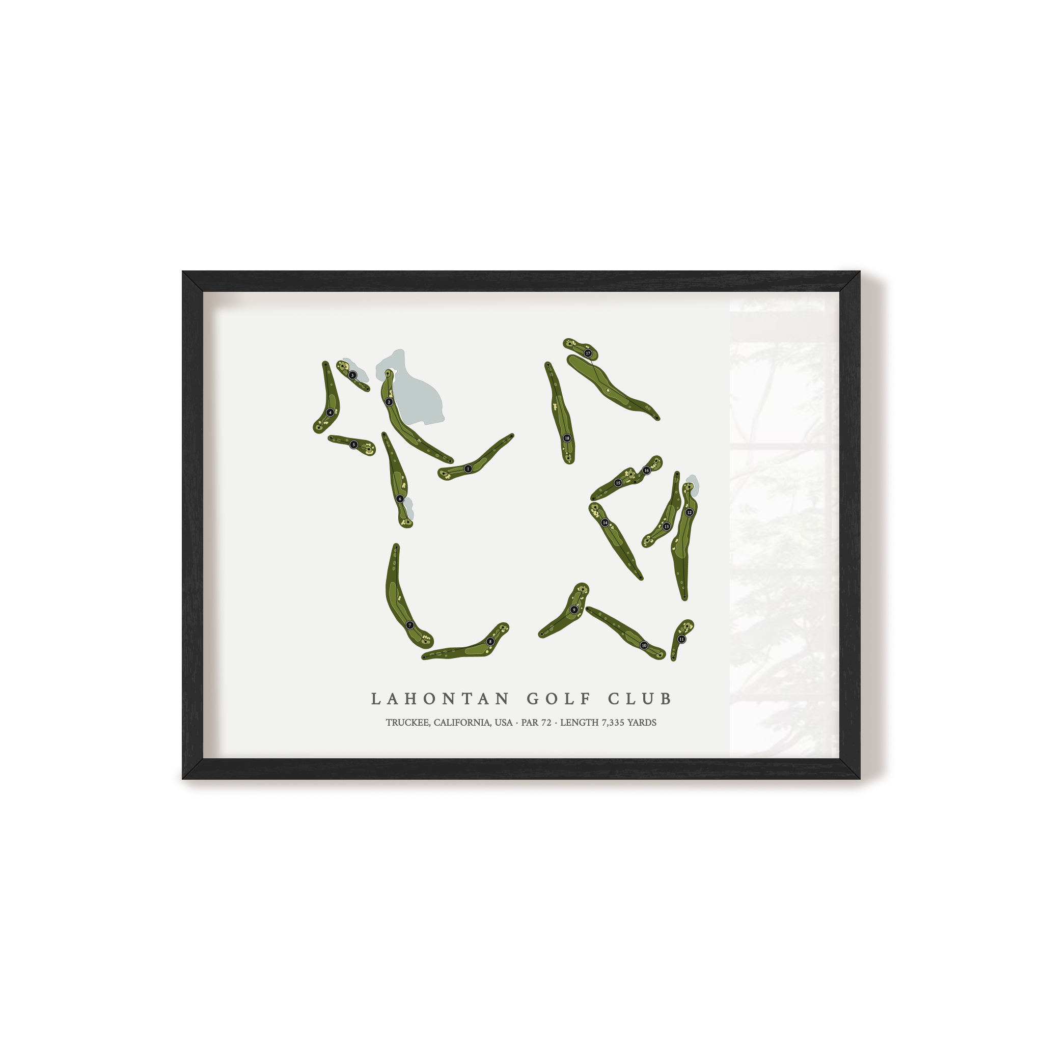 Lahontan Golf Club | Golf Course Print | Black Frame