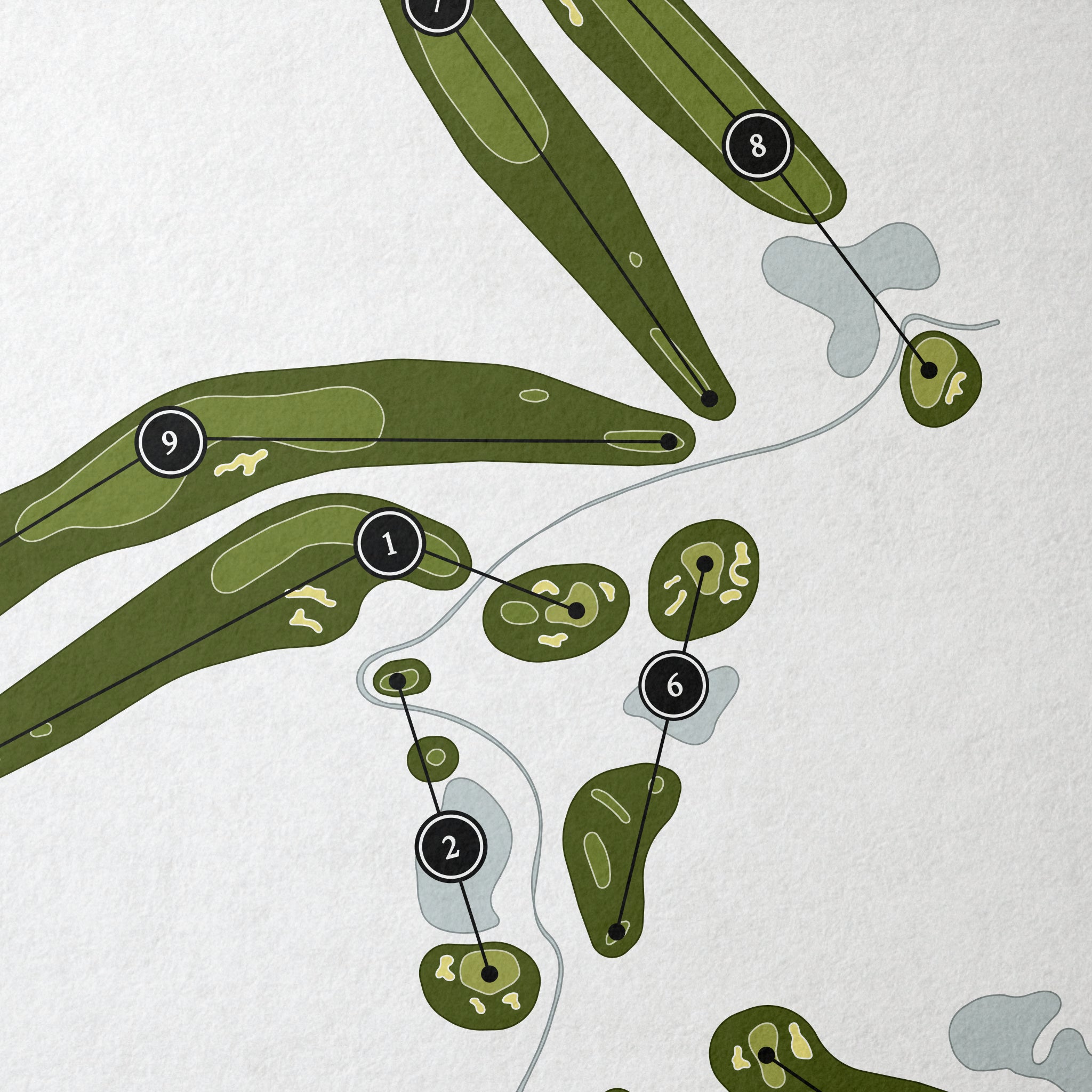 LakeRidge Golf Course | Golf Course Map | Close Up