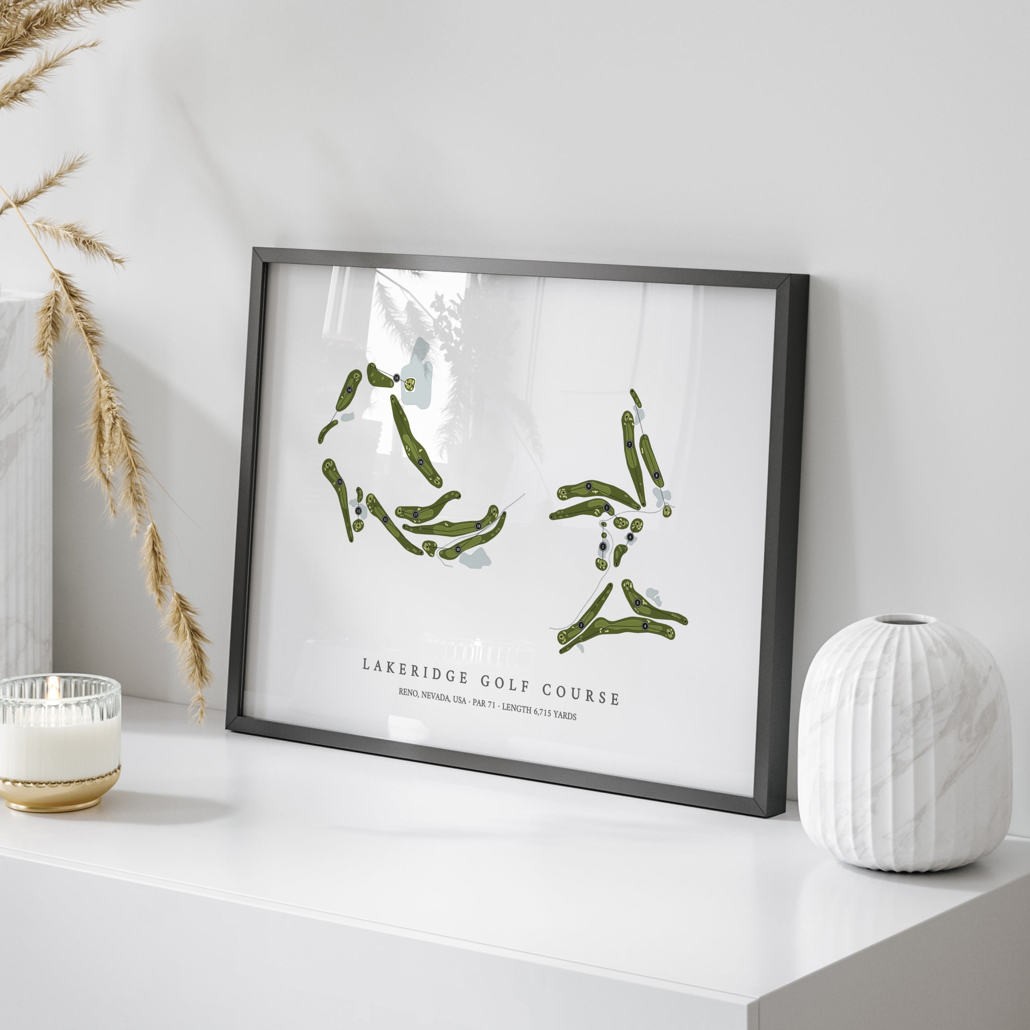 LakeRidge Golf Course | Golf Course Map | On Table