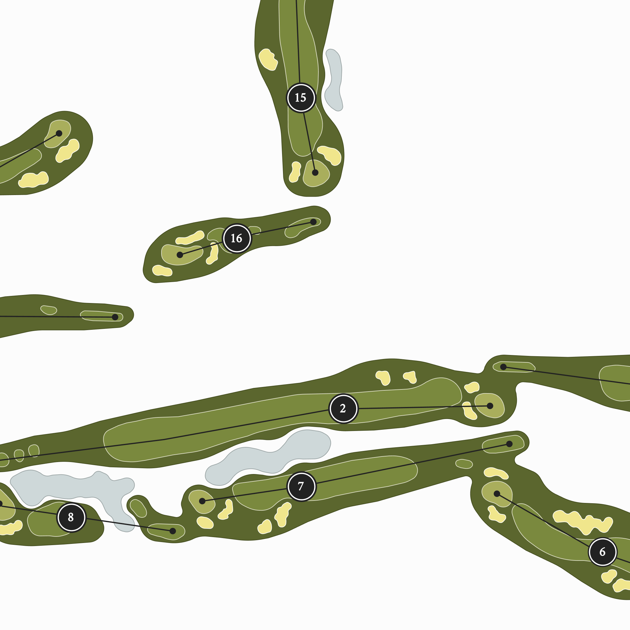 Lake Barrington Shores Golf Club | Golf Course Map | Close Up