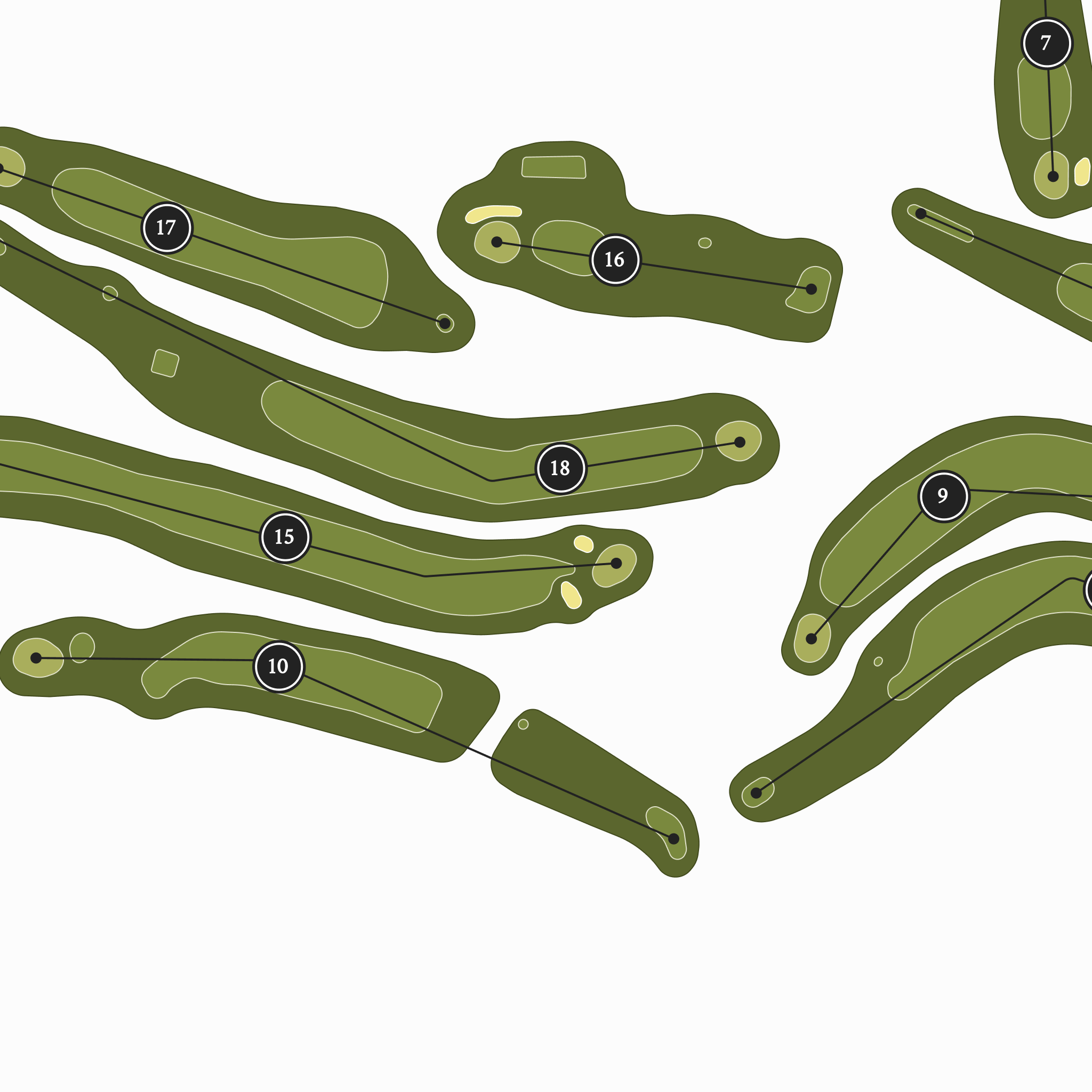 Lake Bracken Country Club | Golf Course Map | Close Up