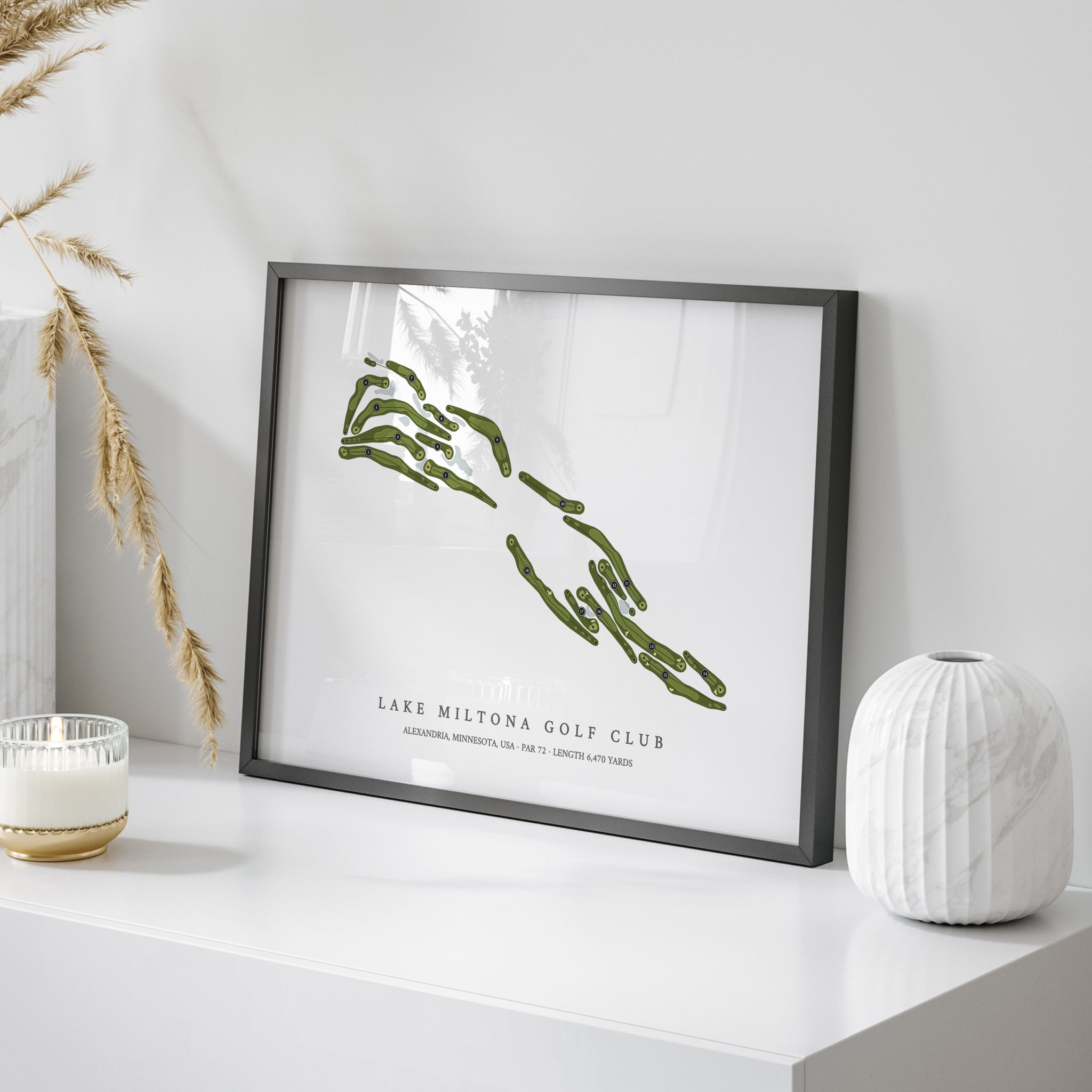 Lake Miltona Golf Club | Golf Course Map | On Table