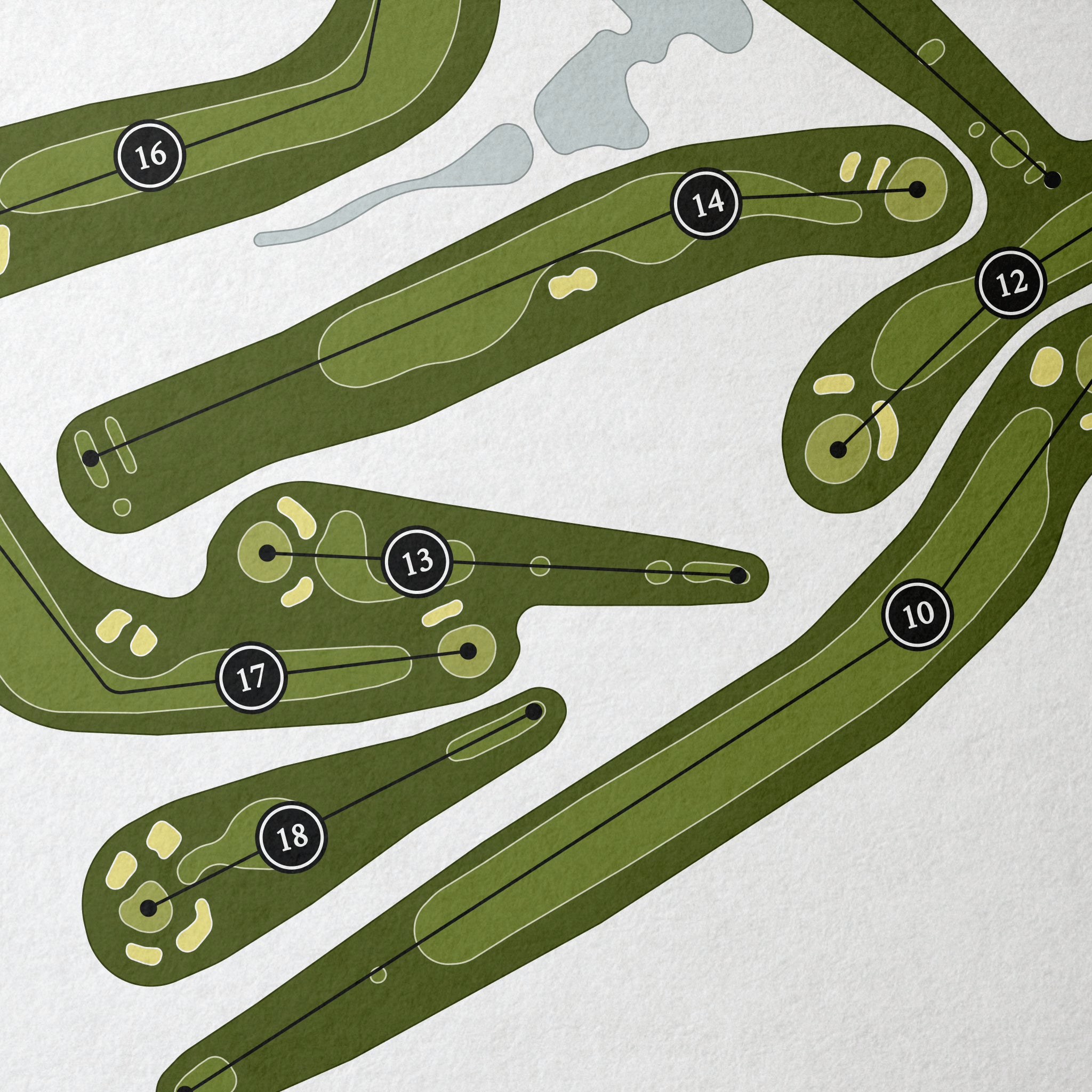 Lake Mohawk Golf Club | Golf Course Map | Close+Up