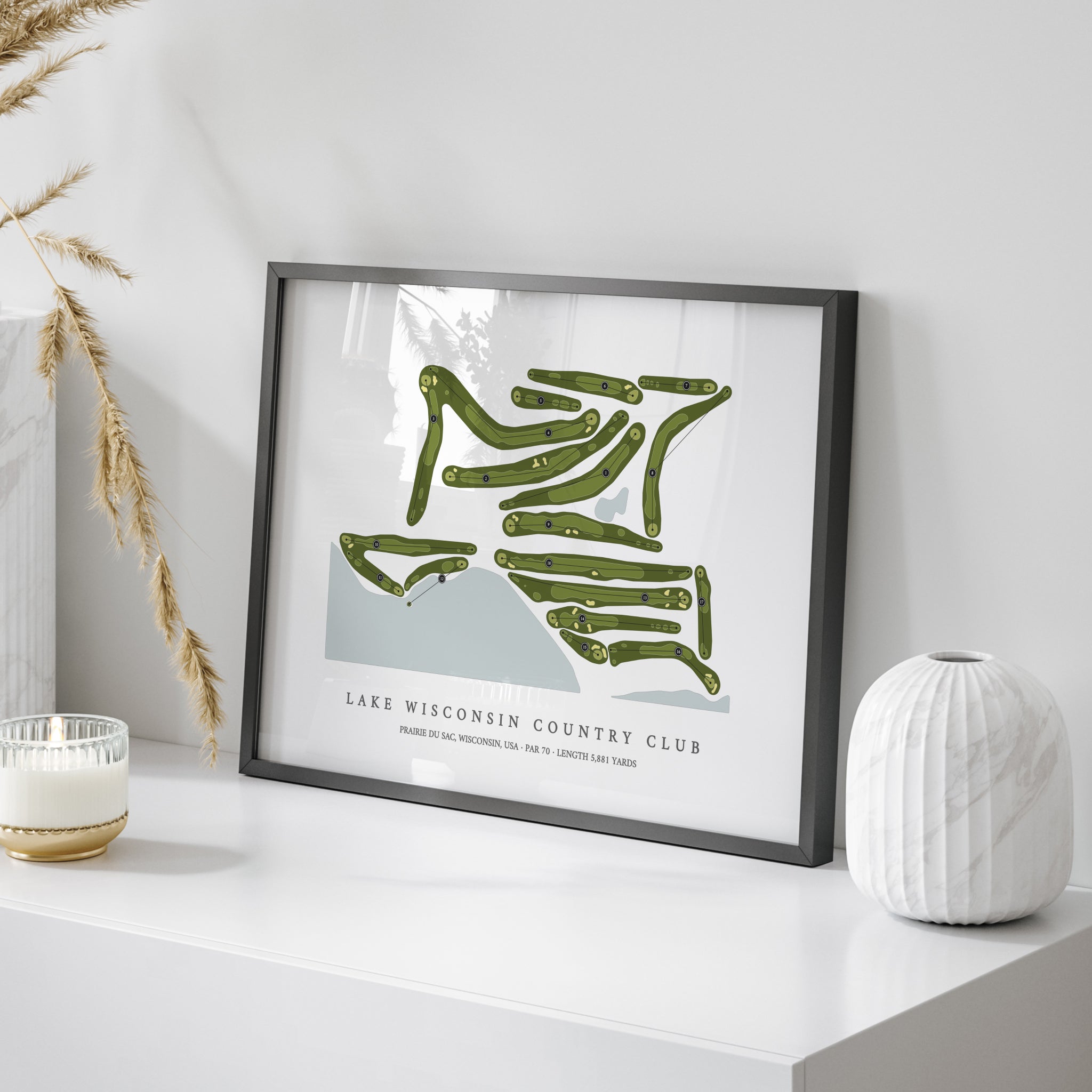 Lake Wisconsin Country Club | Golf Course Map | On Table