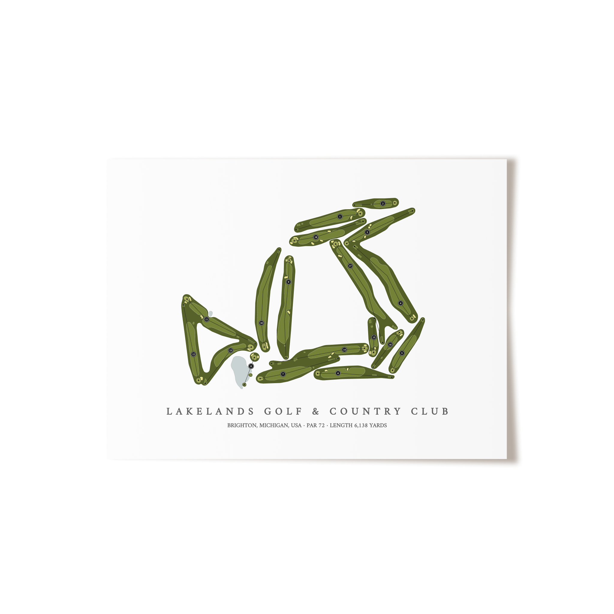 Lakelands Golf & Country Club | Golf Course Print | Unframed