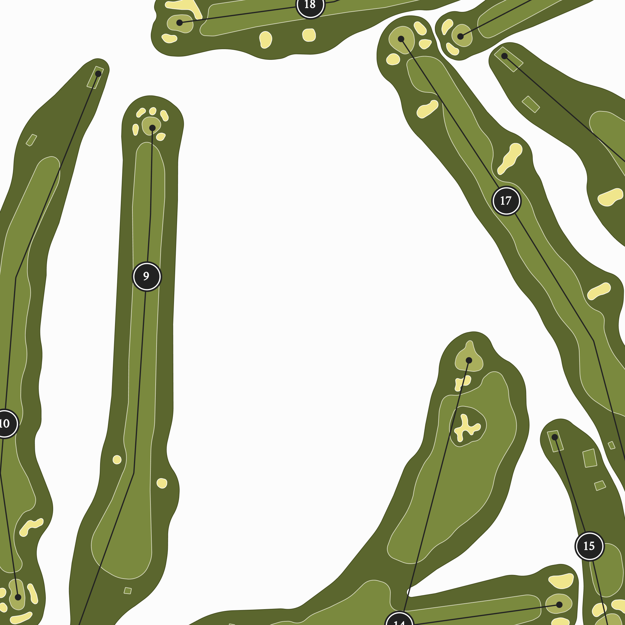 Lakelands Golf & Country Club | Golf Course Print | Close Up