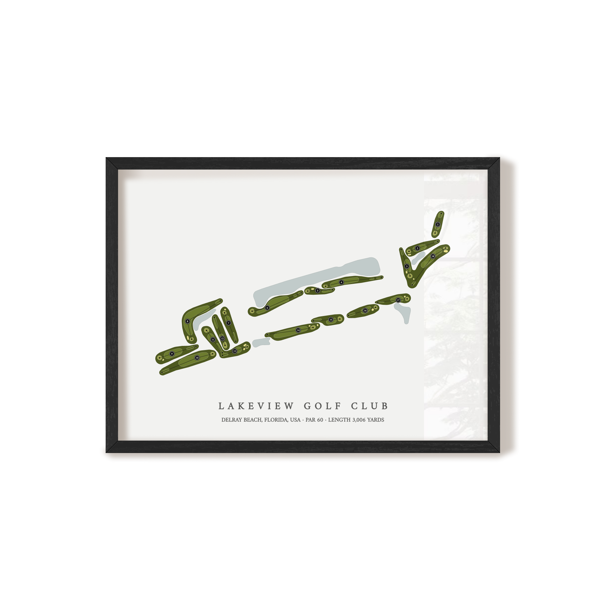 Lakeview Golf Club | Golf Course Map | Black+Frame