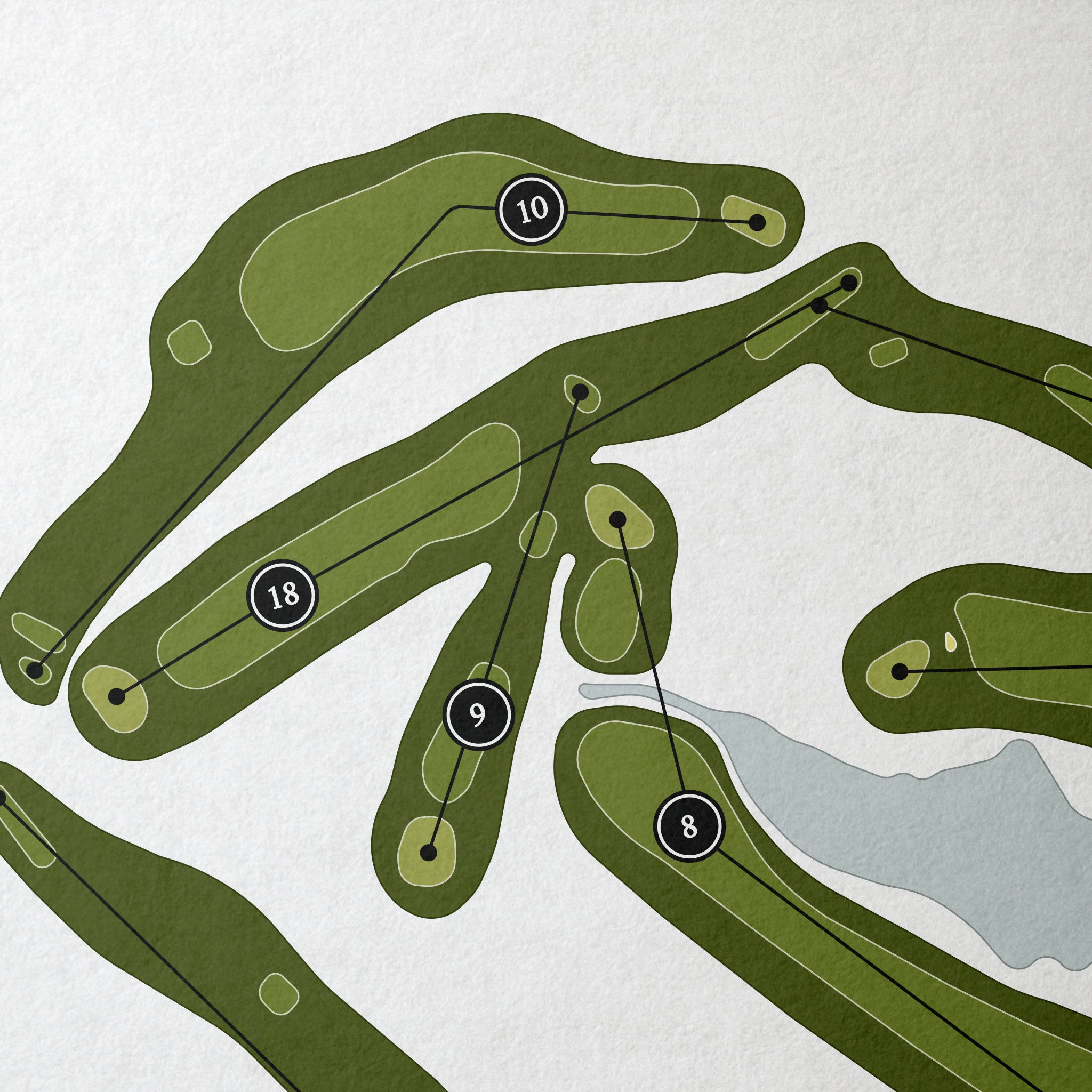 Lakewinds Golf Course | Golf Course Map | Close+Up