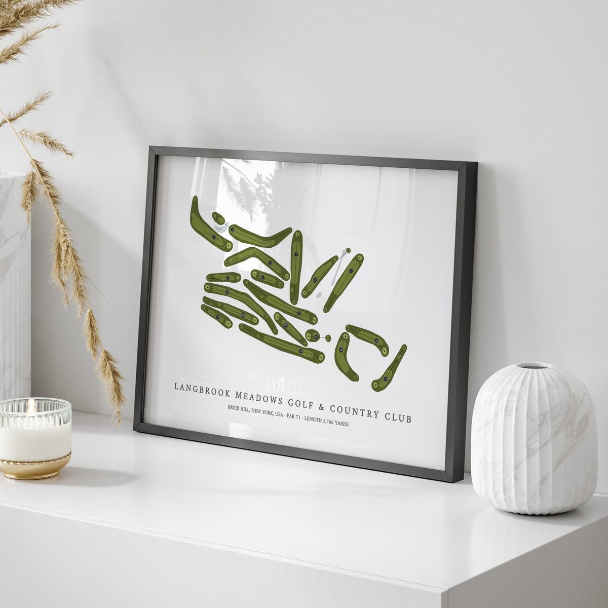 Langbrook Meadows Golf & Country Club | Golf Course Map | On Table
