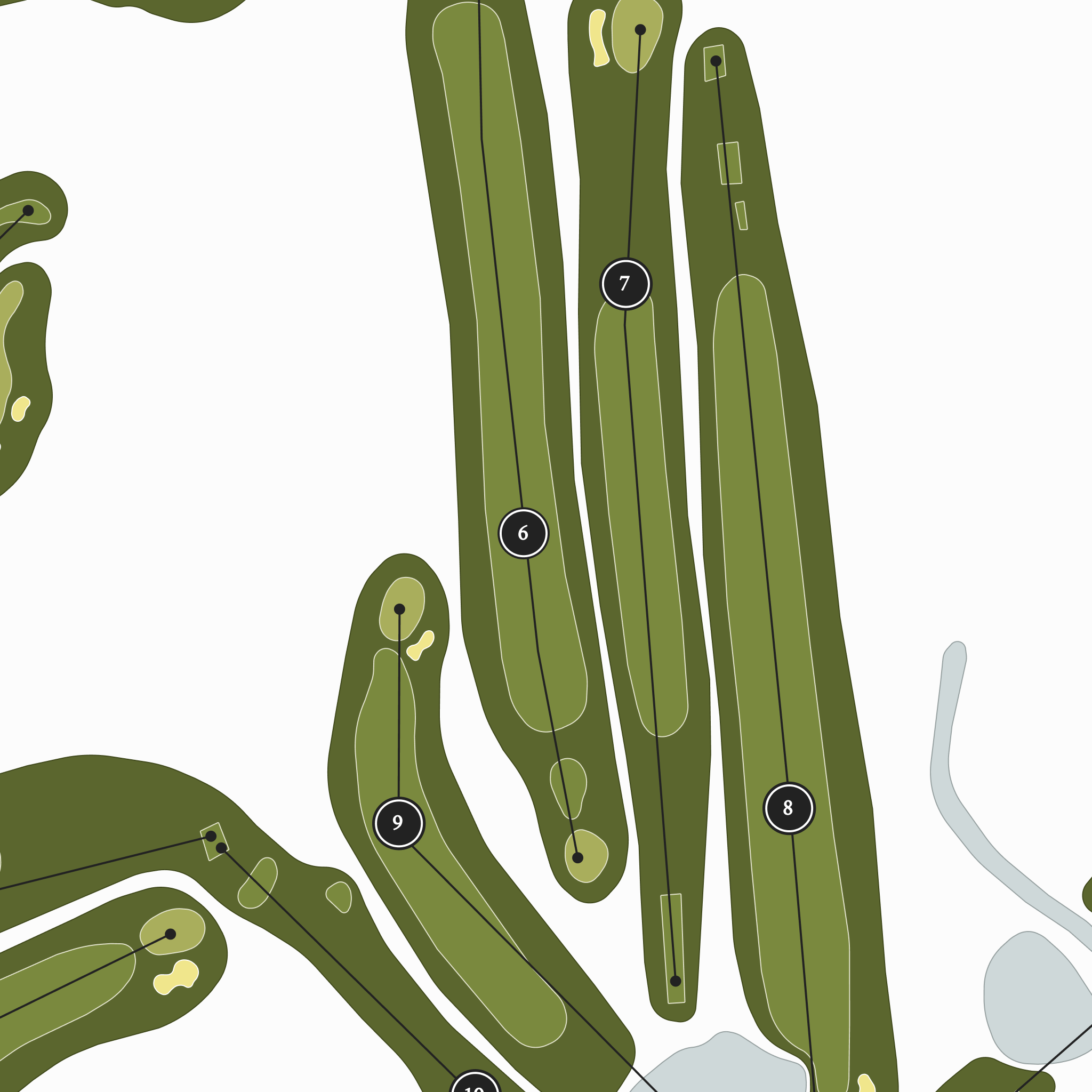 Latrobe Country Club | Golf Course Map | Close Up