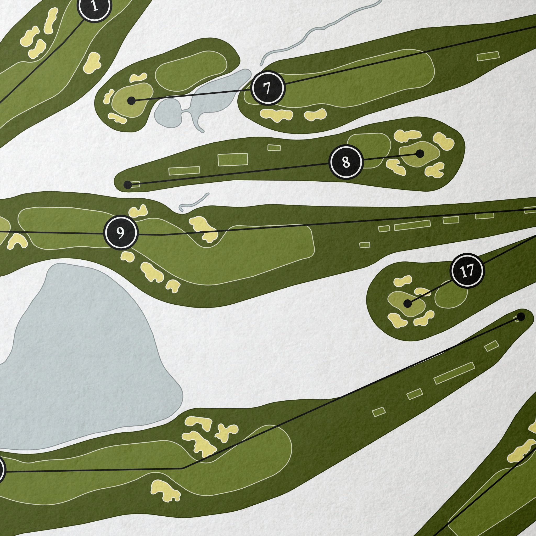 Laurel Valley Golf Club | Golf Course Map | Close Up