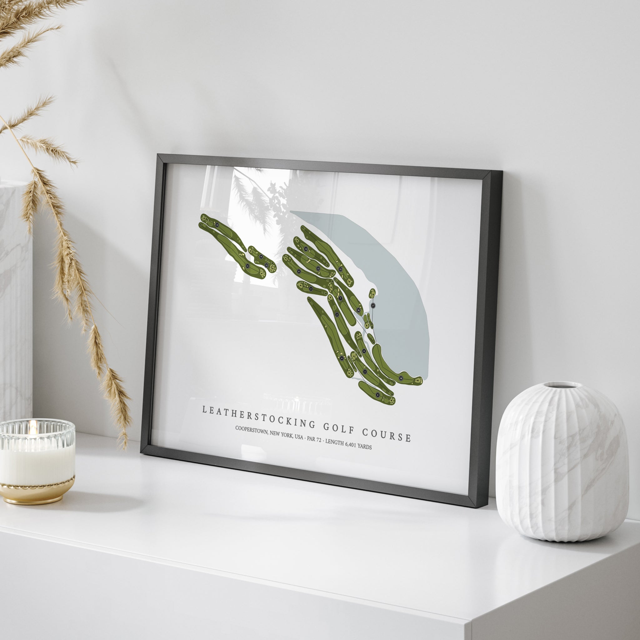 Leatherstocking Golf Course | Golf Course Print | On Table